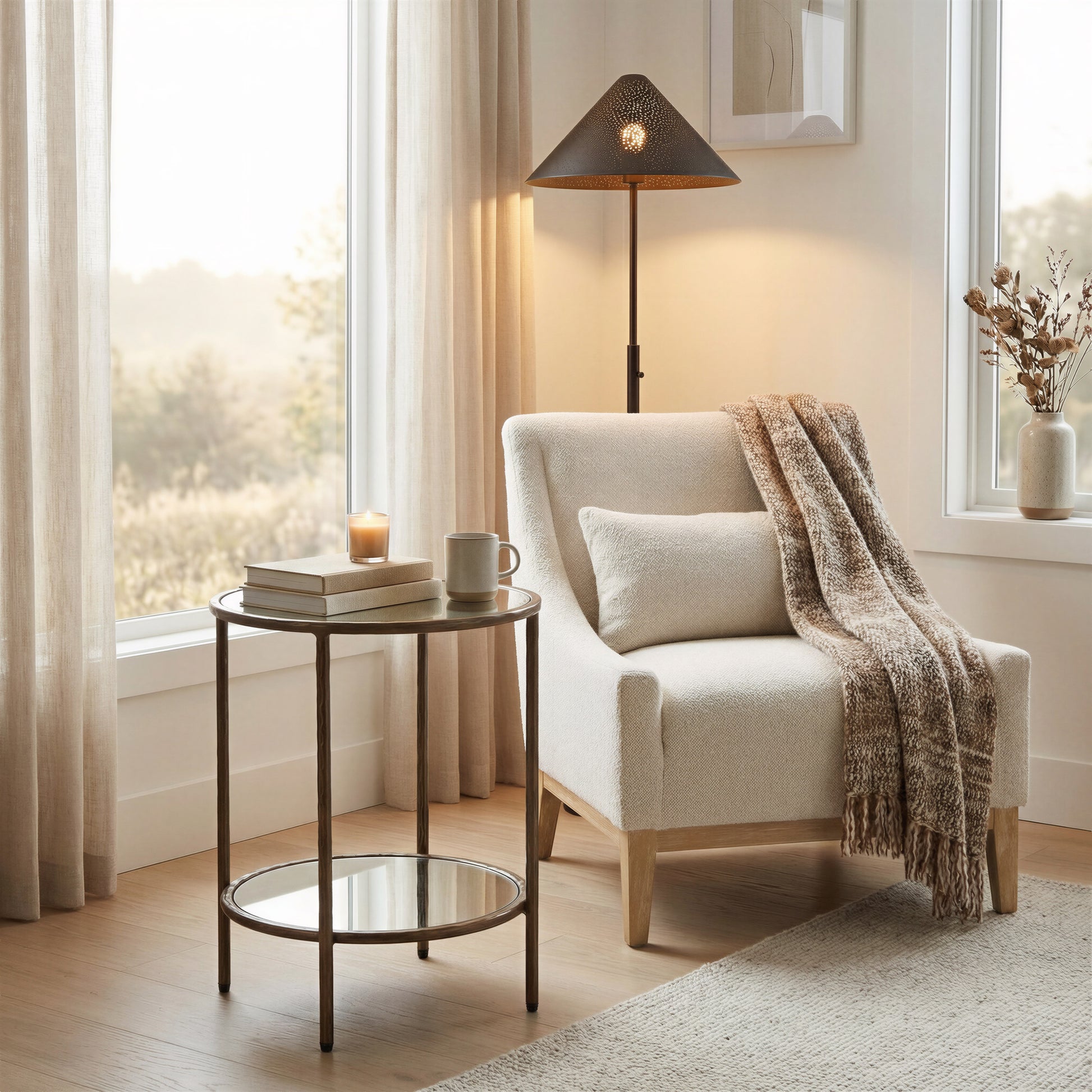 Velun Accent Chair Ivory - 9