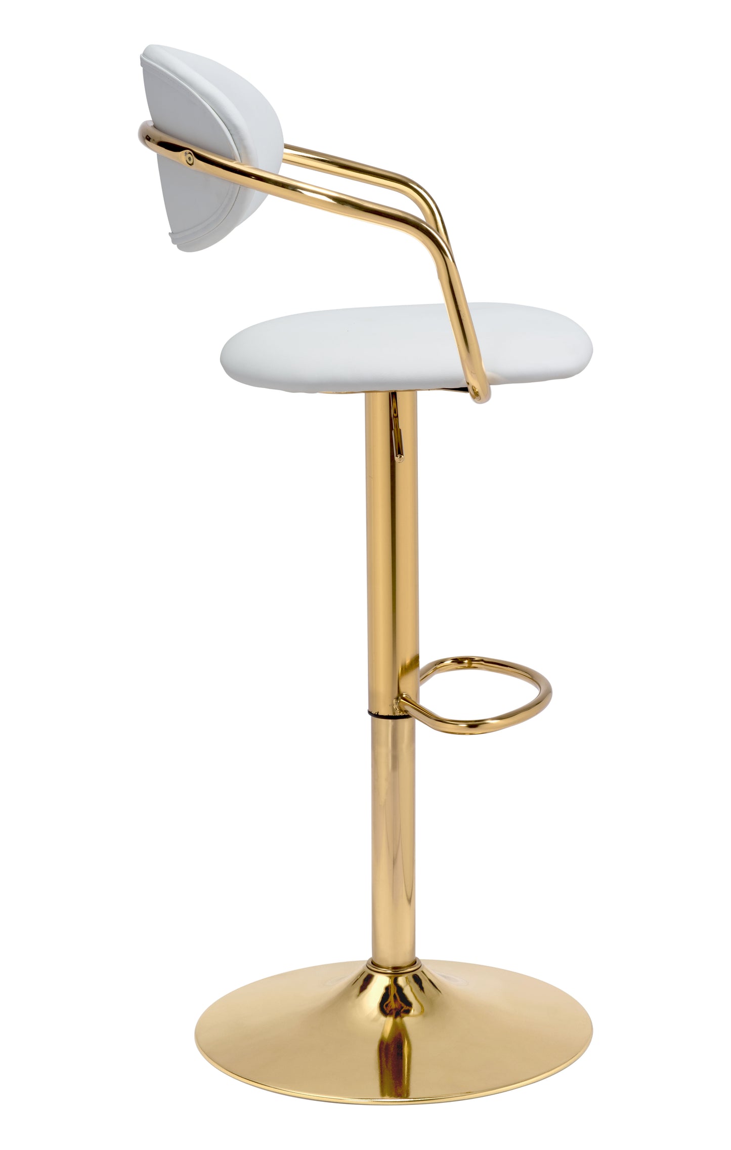 Gusto Barstool White & Gold