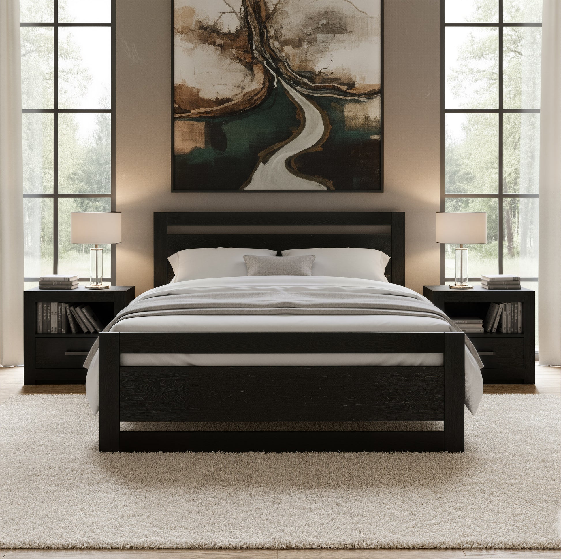 Repos Queen Bed Black - 8