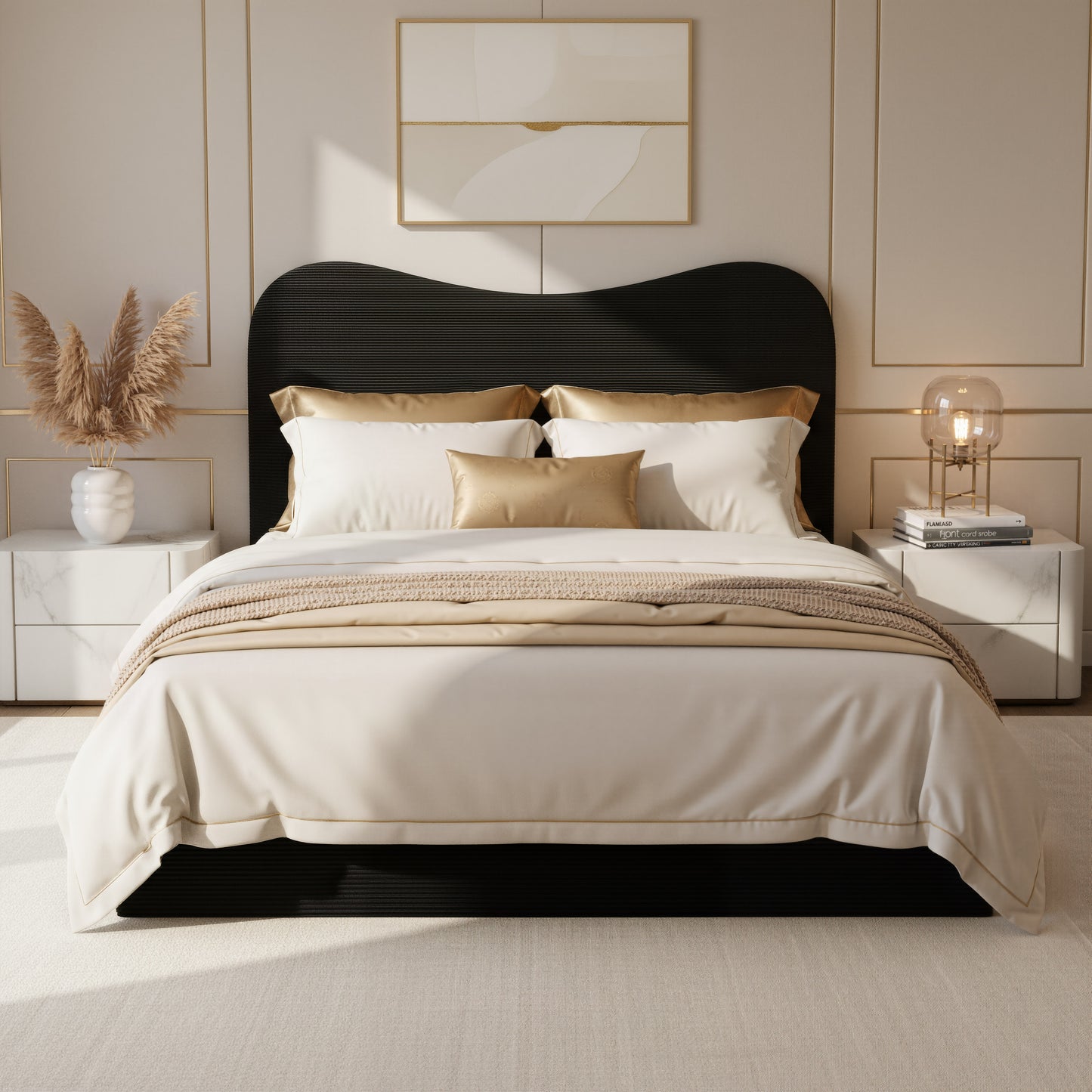 Sele Queen Bed Black - 8