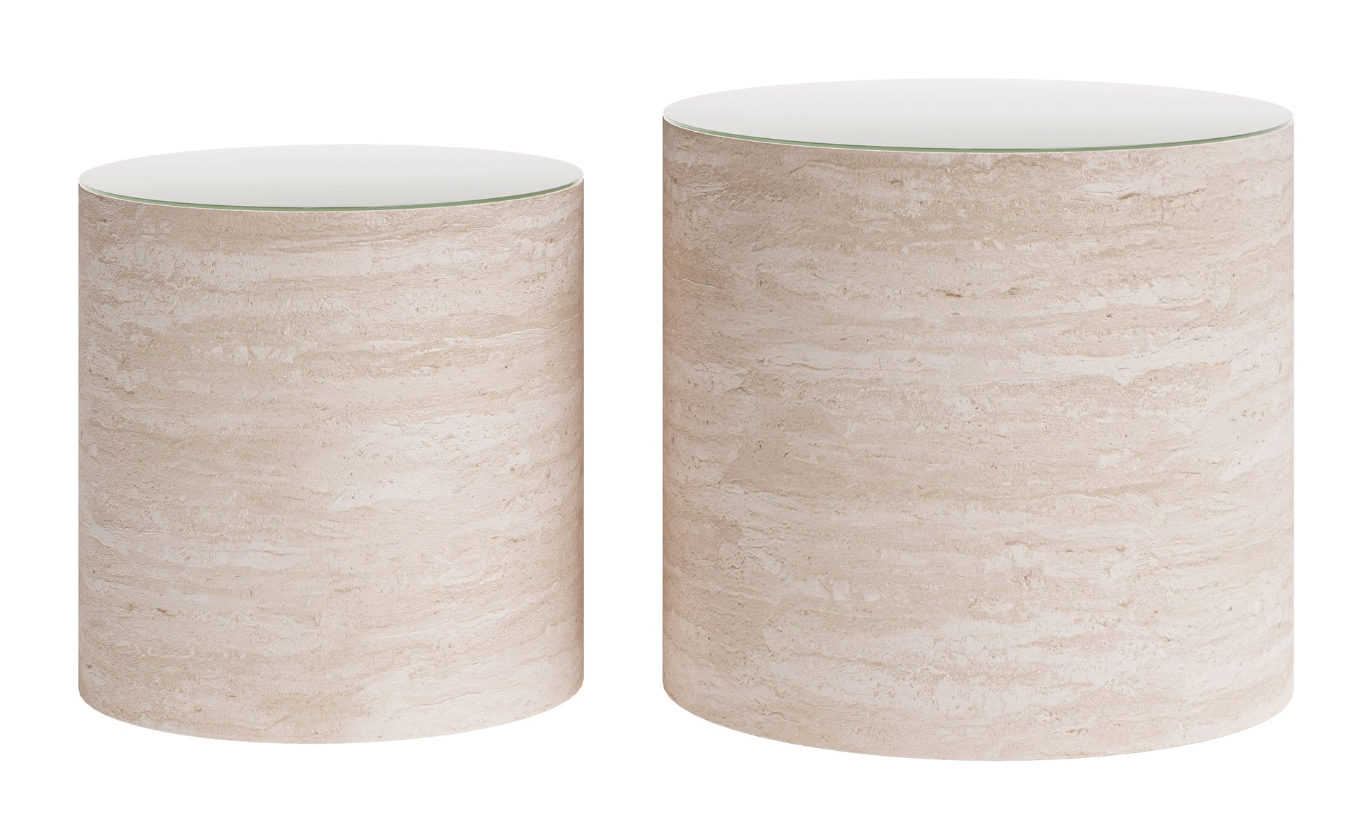 Carzo Coffee Table Set (2-Piece) Stone Beige - 3