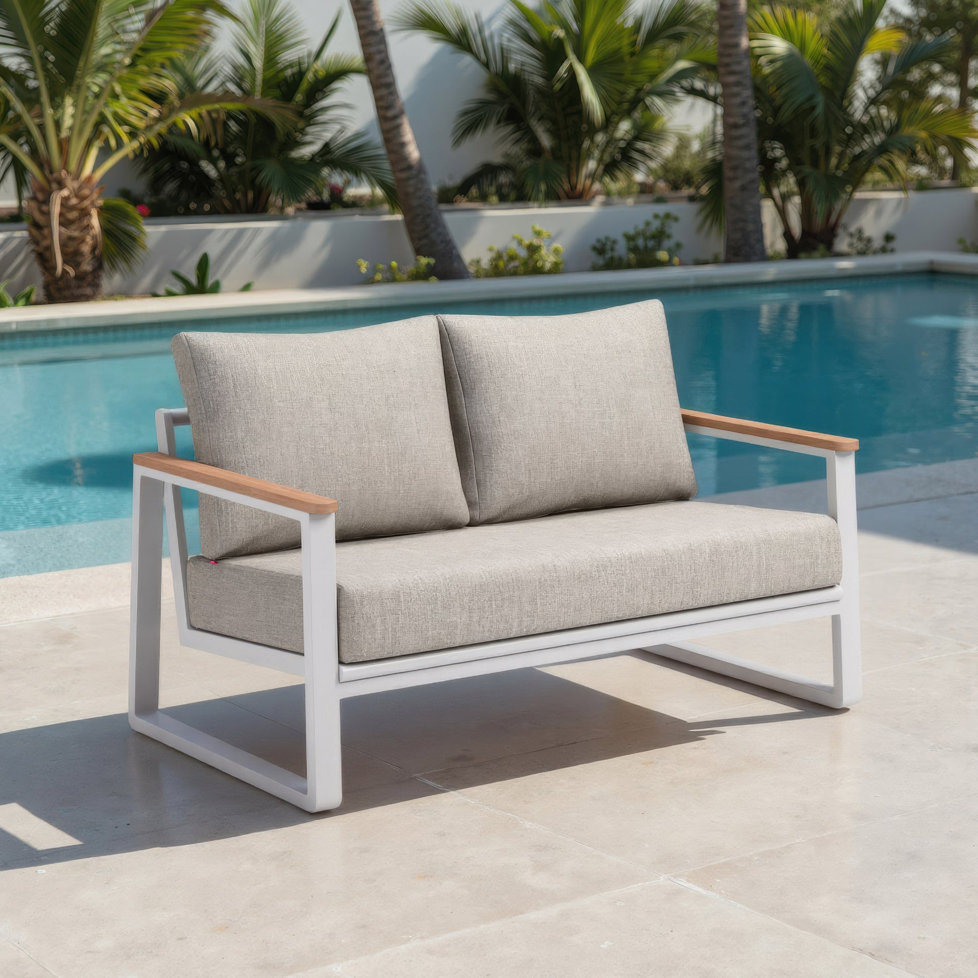 Welt Sofa Taupe & White - 8