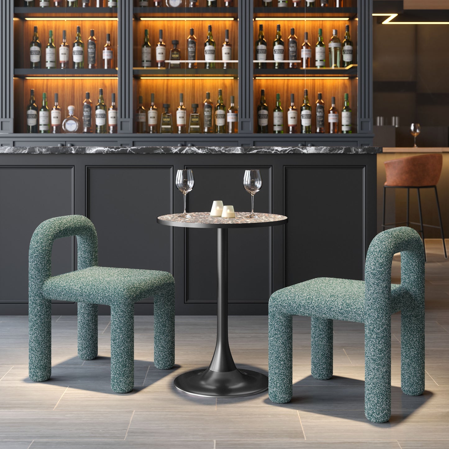 Arum Dining Chair (Set of 2) Snowy Green - 8
