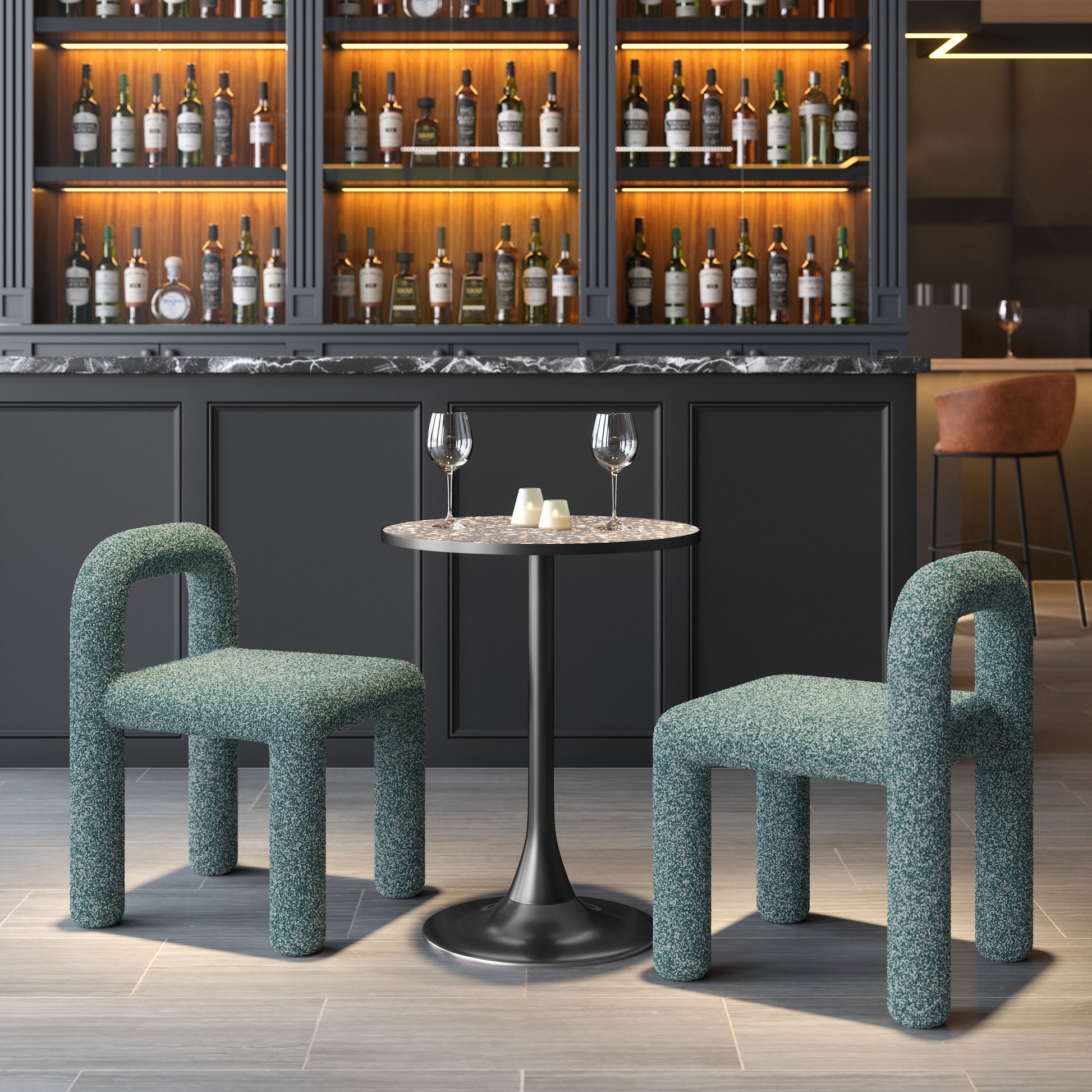 Arum Dining Chair (Set of 2) Snowy Green - 8