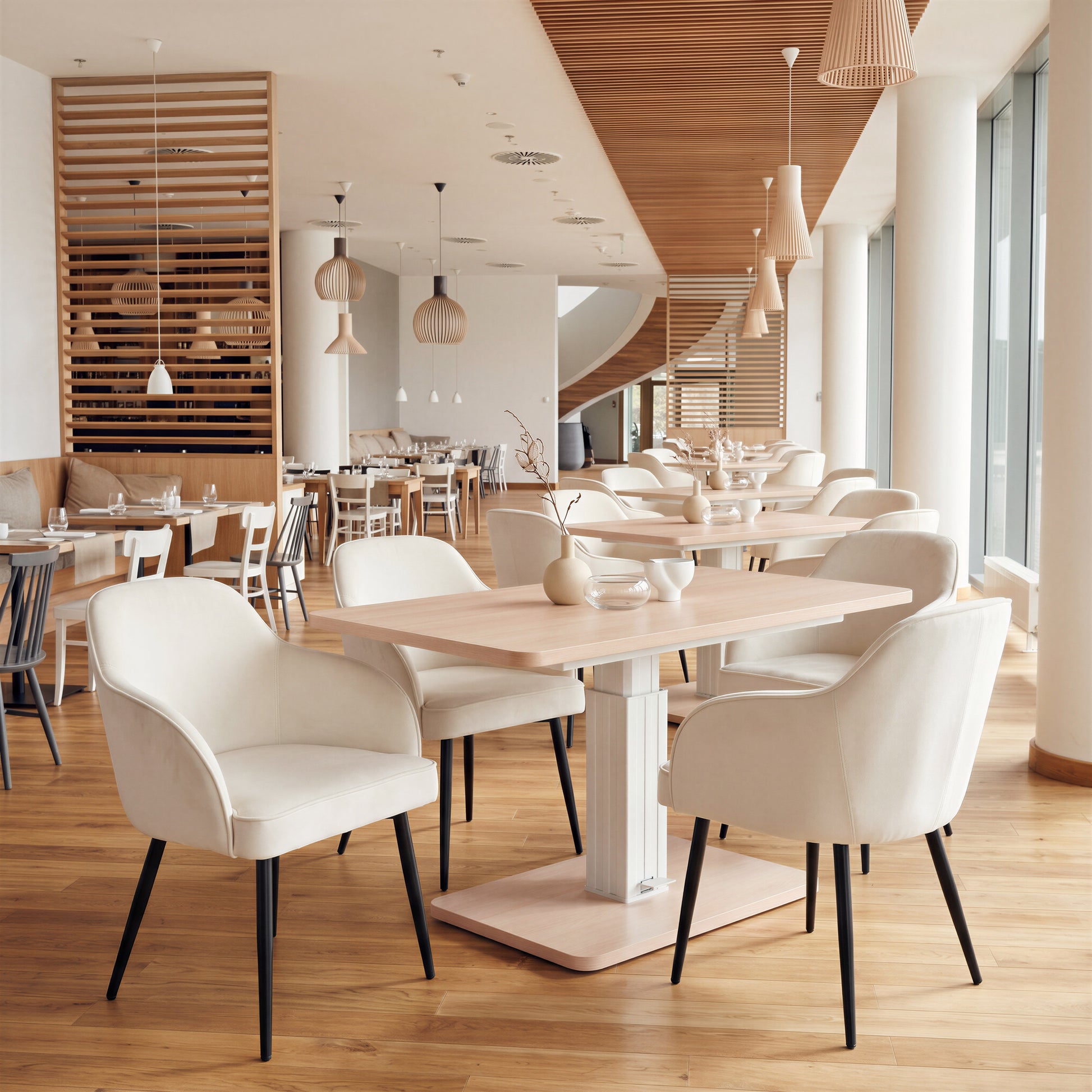 Brule Adjustable Dining Table Natural - 11