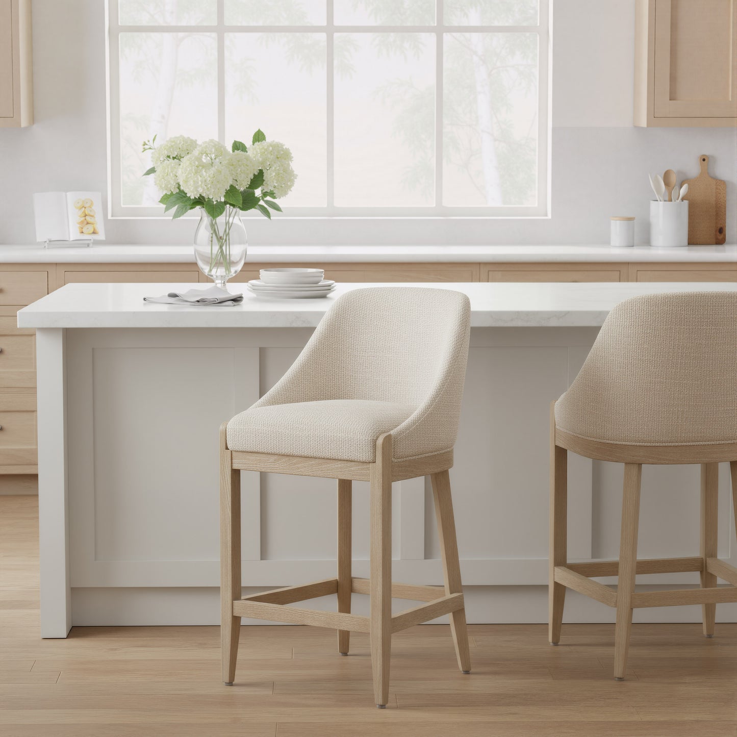 Calmo Counter Stool Beige - 9