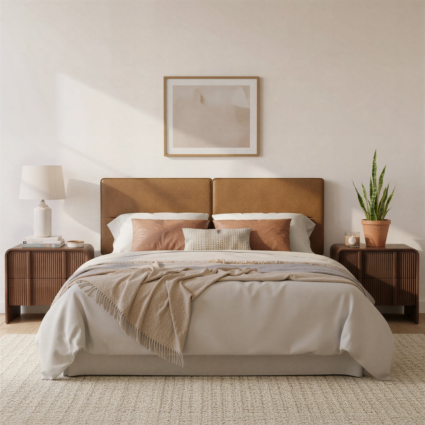 Cove Floating Queen Headboard Brown - 9