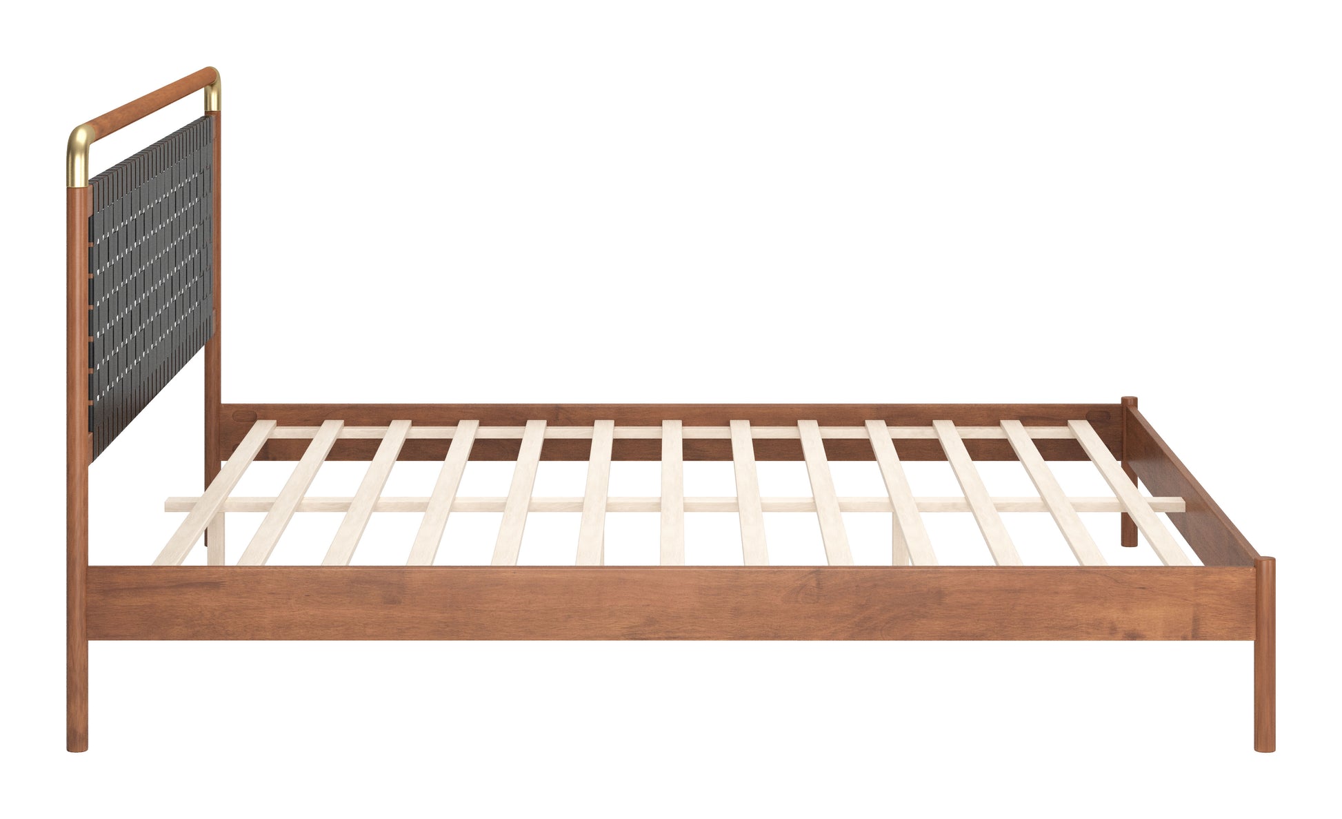 Netz King Bed Black & Walnut - 2