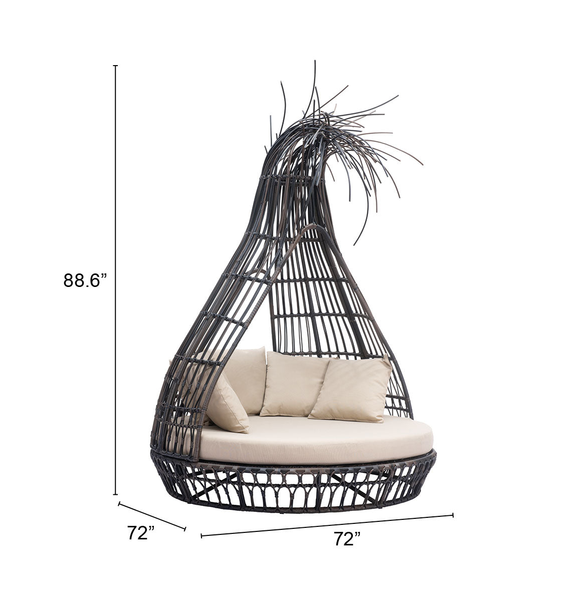 Tangalle Daybed Brown