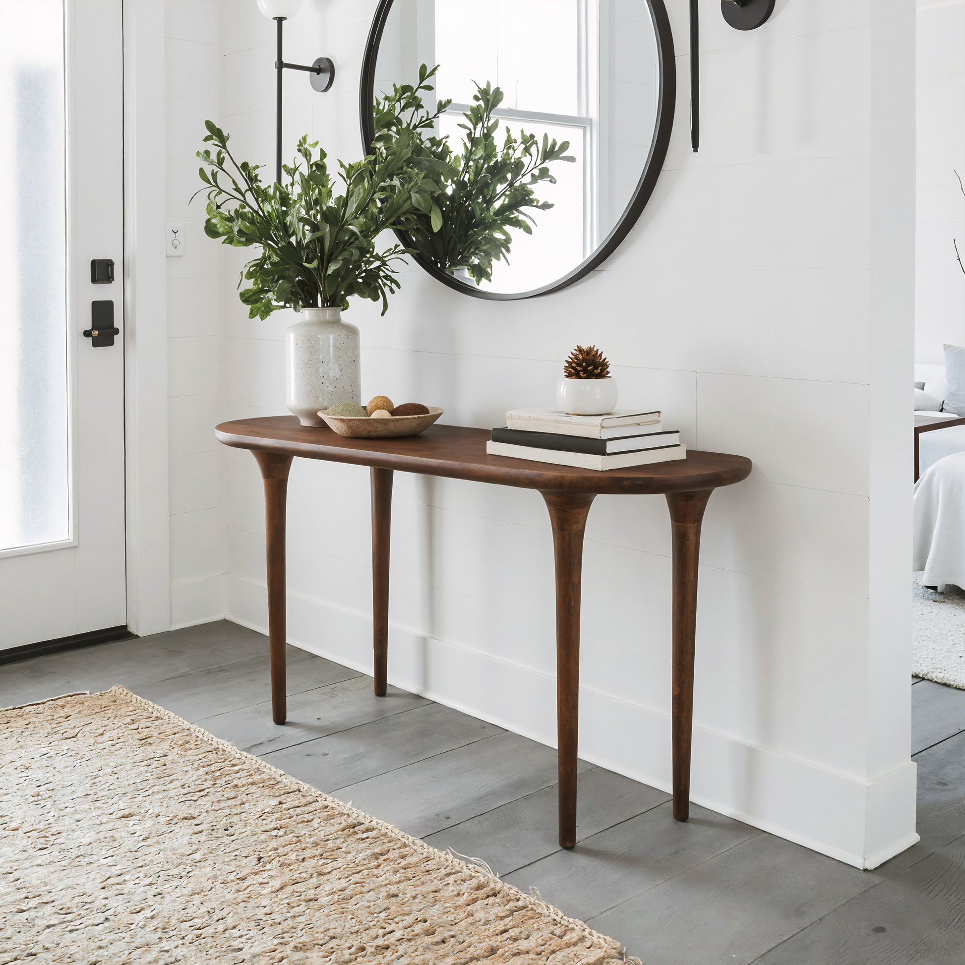 Spiker Console Table Walnut - 8