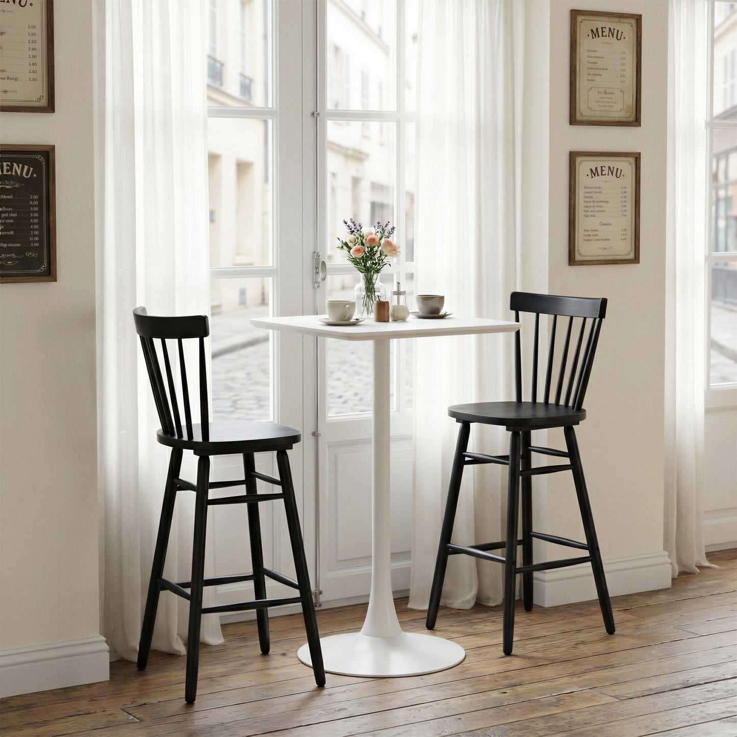 Tyce Barstool (Set of 2) Black - 8