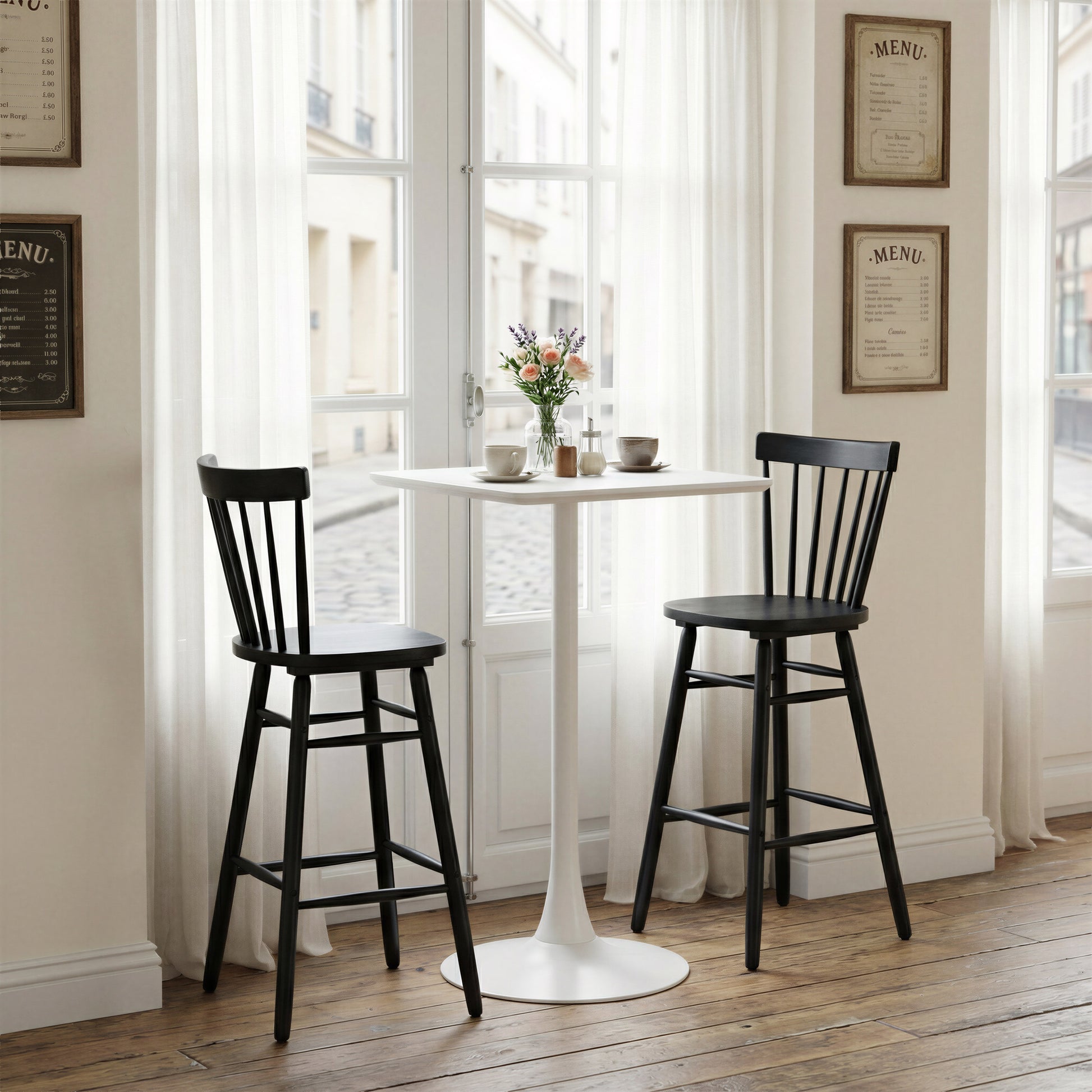 Tyce Barstool (Set of 2) Black - 8