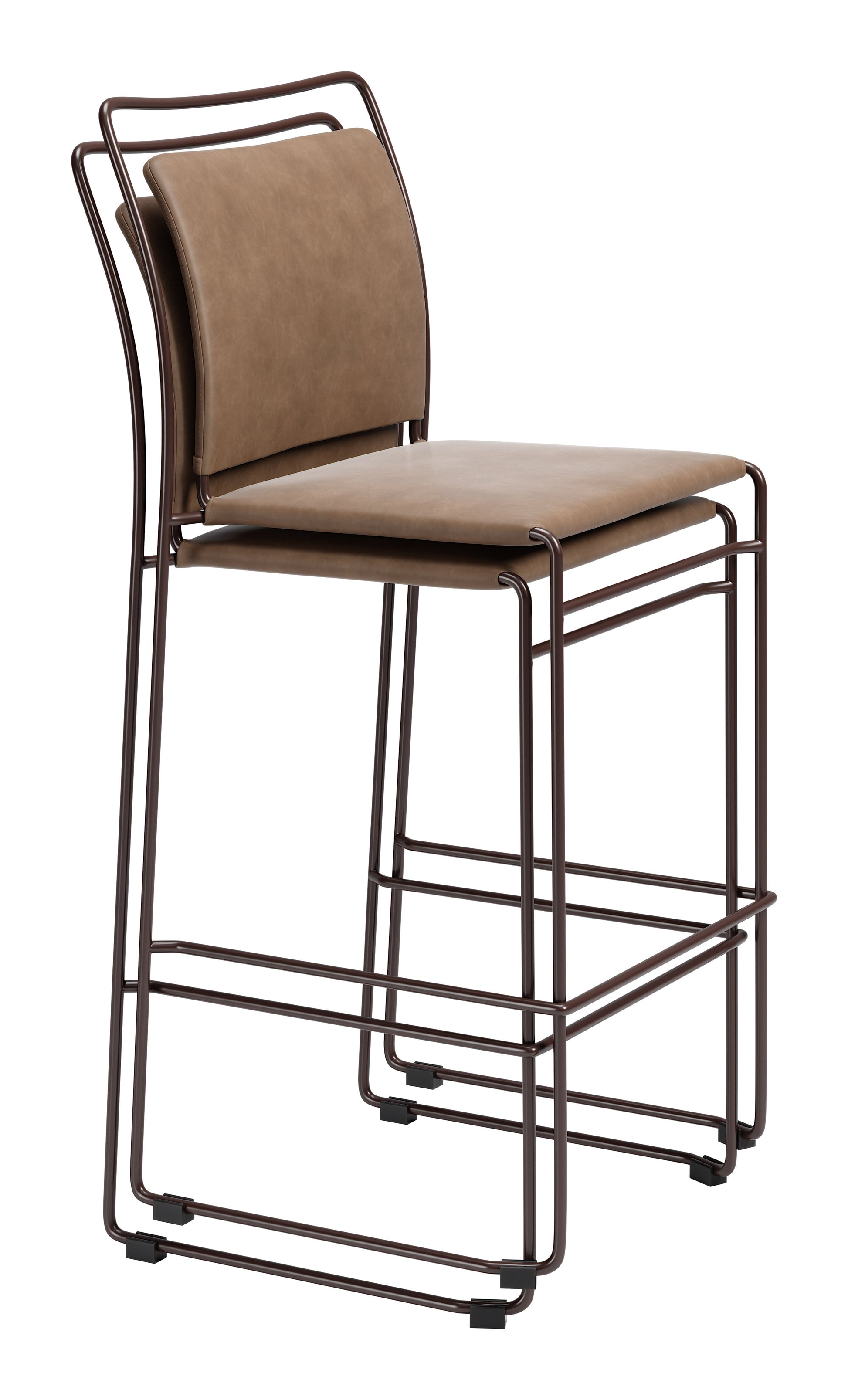 Verbena Barstool (Set of 2) Brown - 7