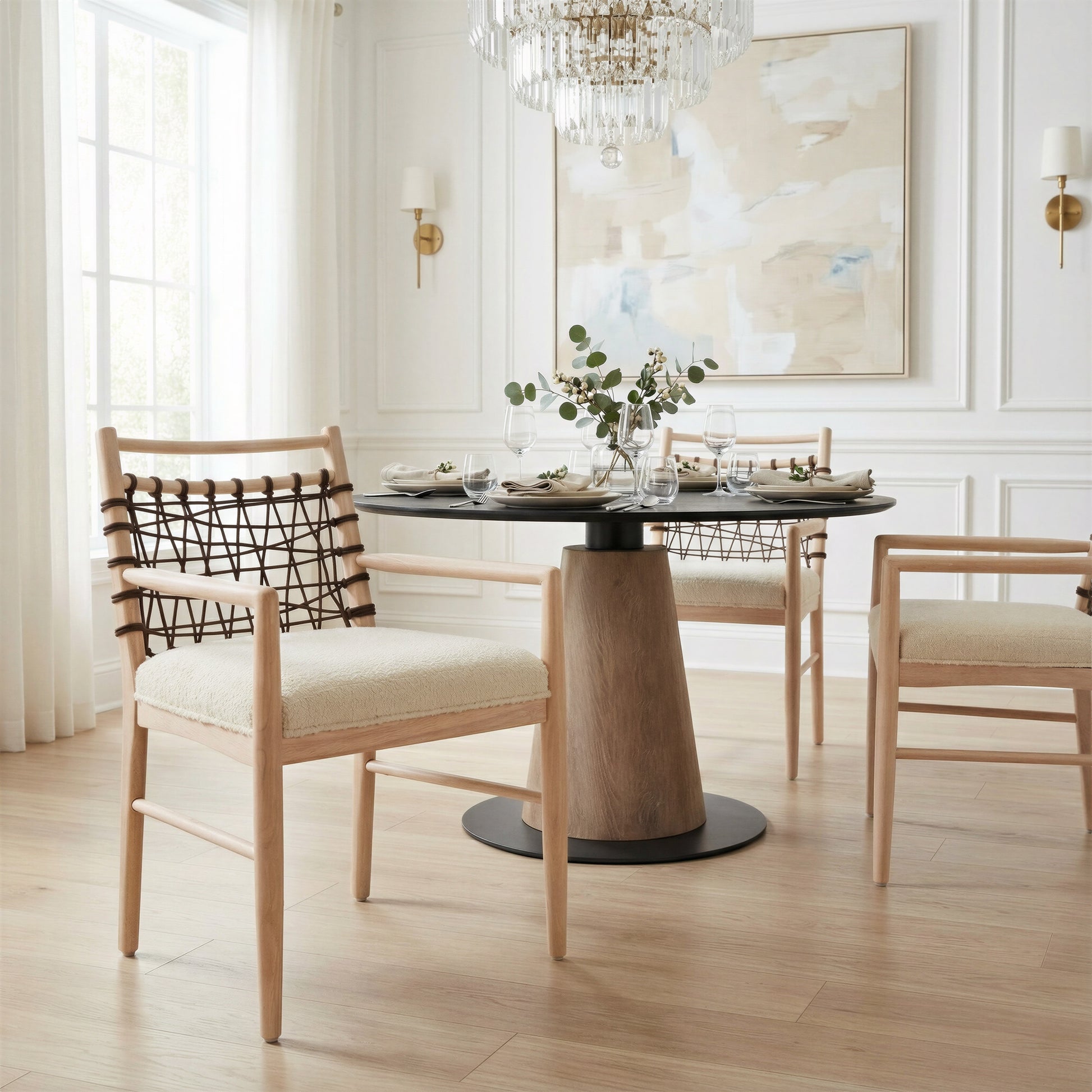 Wezly Dining Chair (Set of 2) Ivory - 9