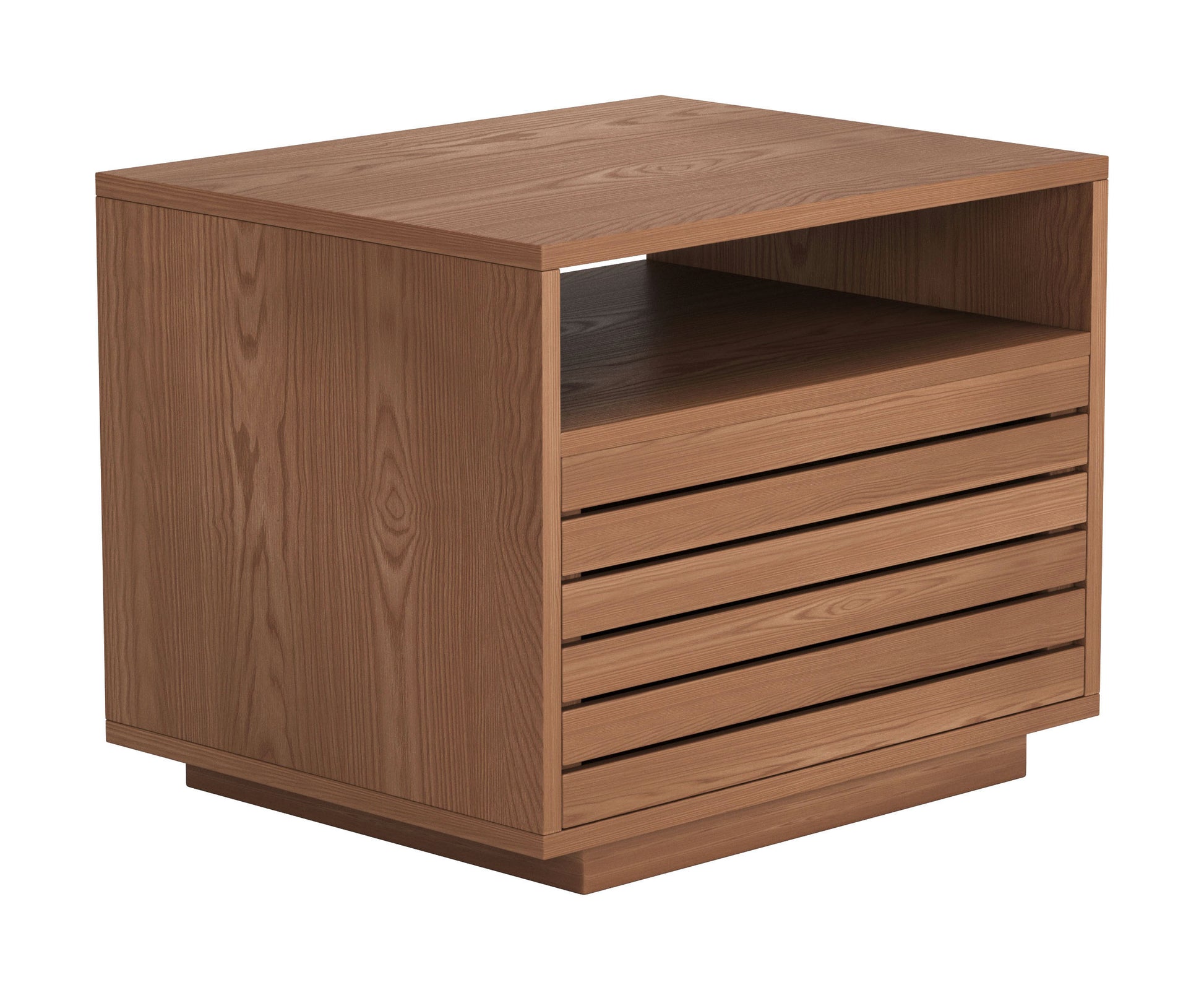 Slit Nightstand Walnut - 6