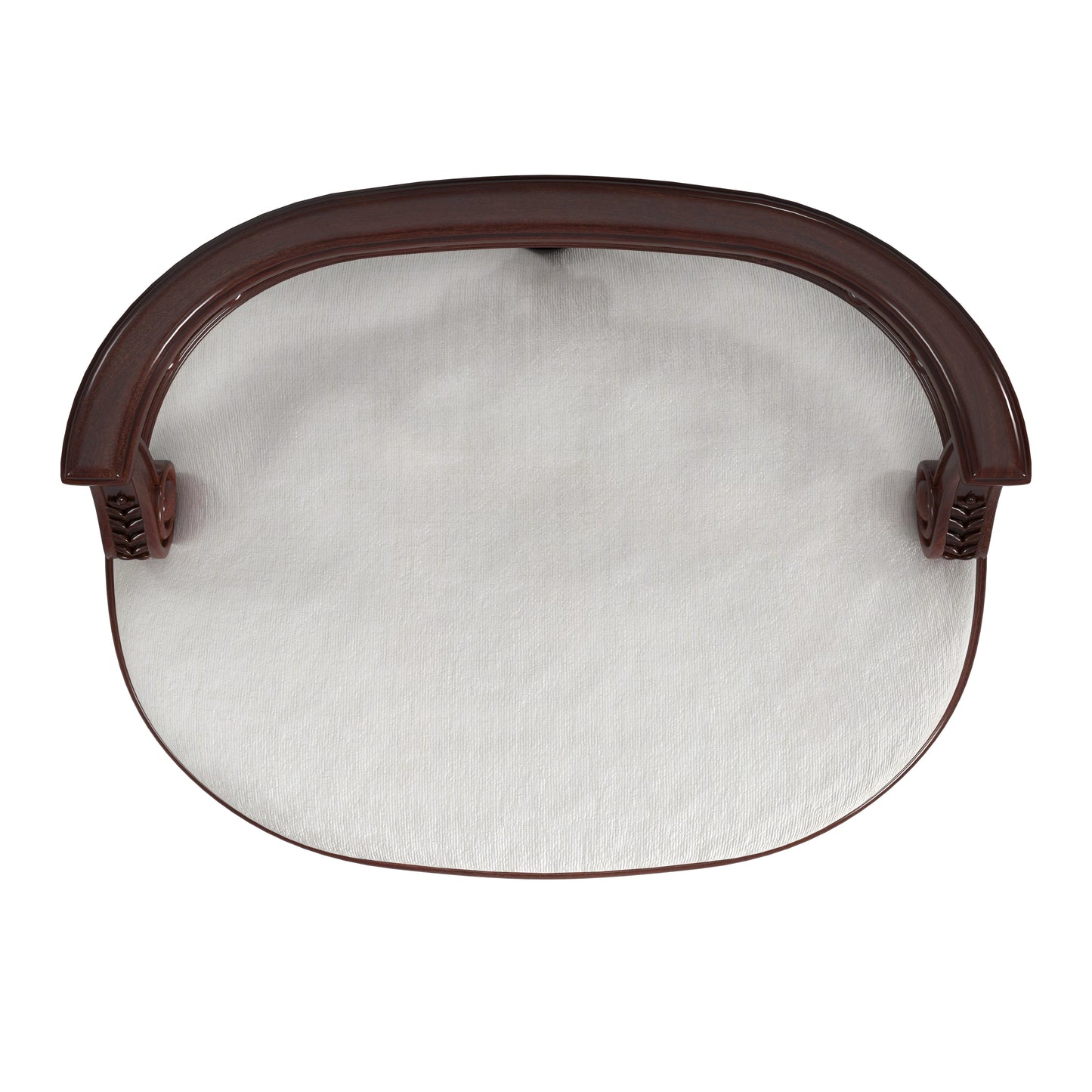 Hathaway Upholstered 22.5"W Vanity Seat in Medium Brown  1218024