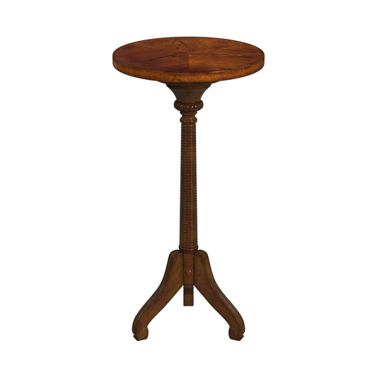 Florence Pedestal Side Table in Dark Brown 1583011