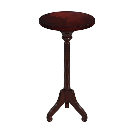 Florence Pedestal Side Table in Medium Brown 1583024