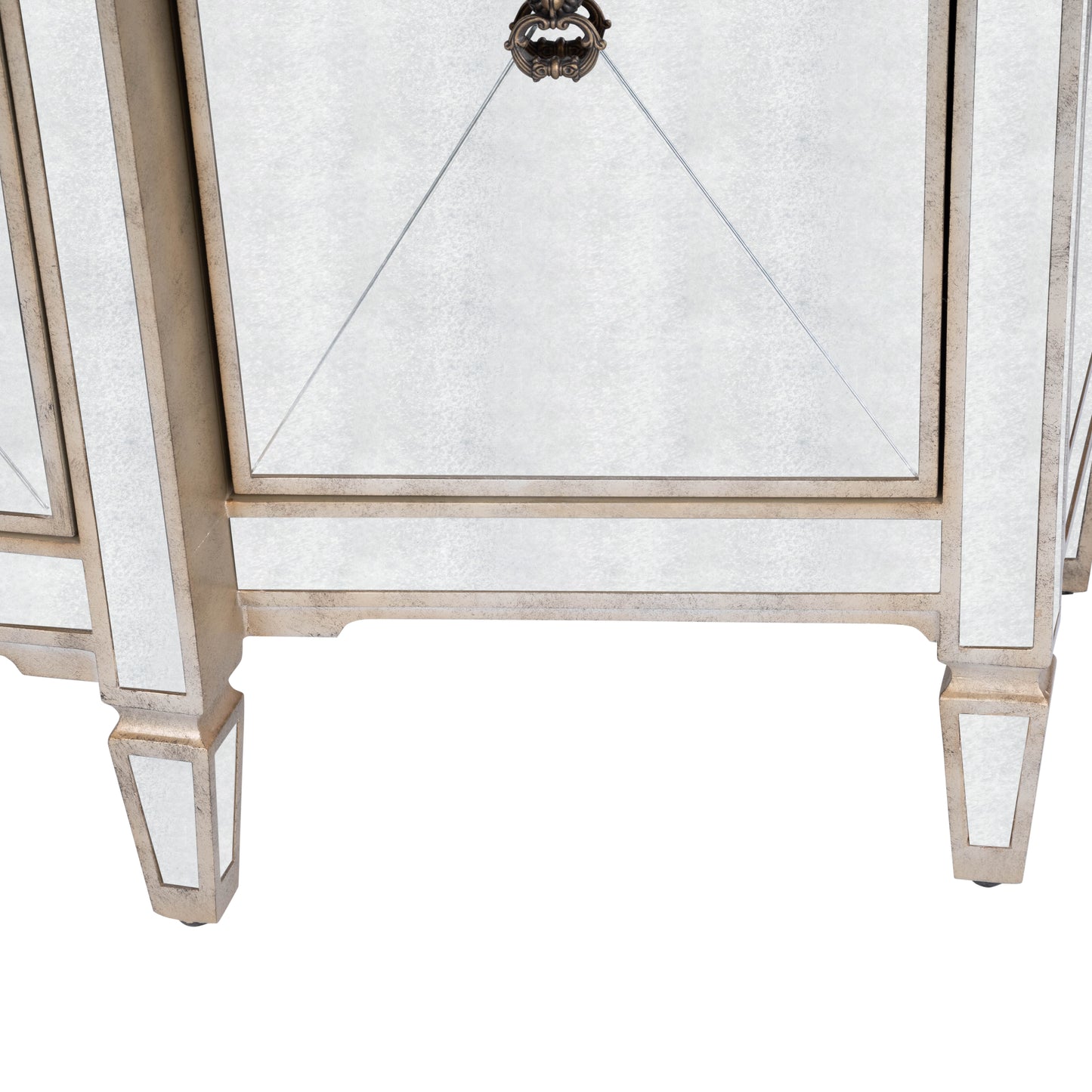 Celeste Mirrored 68" Buffet in Silver 2614146