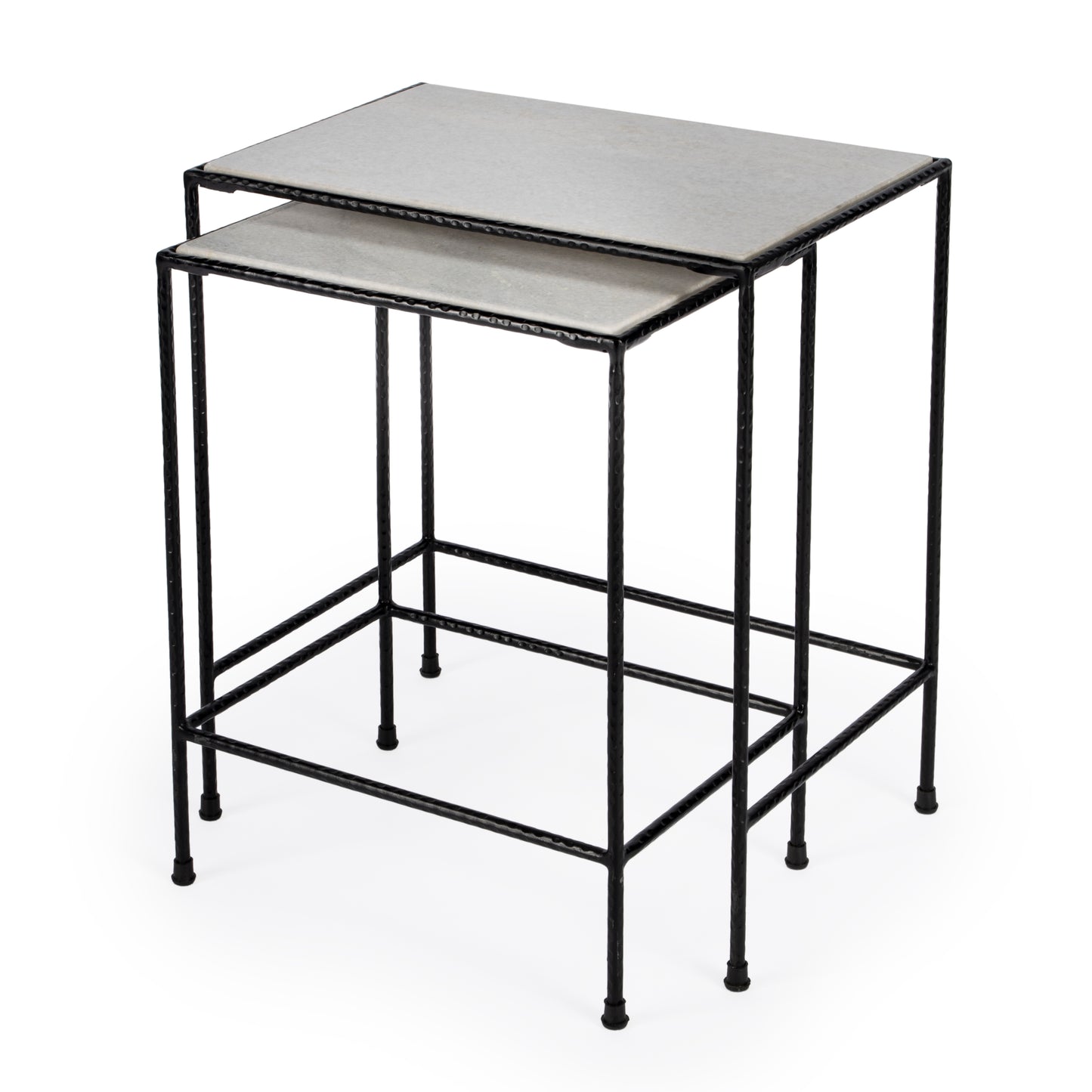 Carrera Marble Nesting Tables in Black,Black and White 2870330
