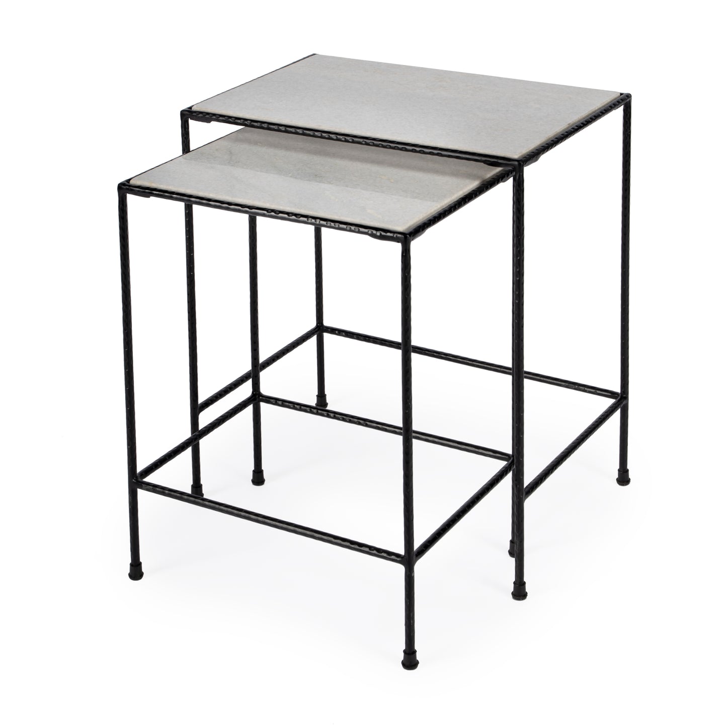 Carrera Marble Nesting Tables in Black,Black and White 2870330