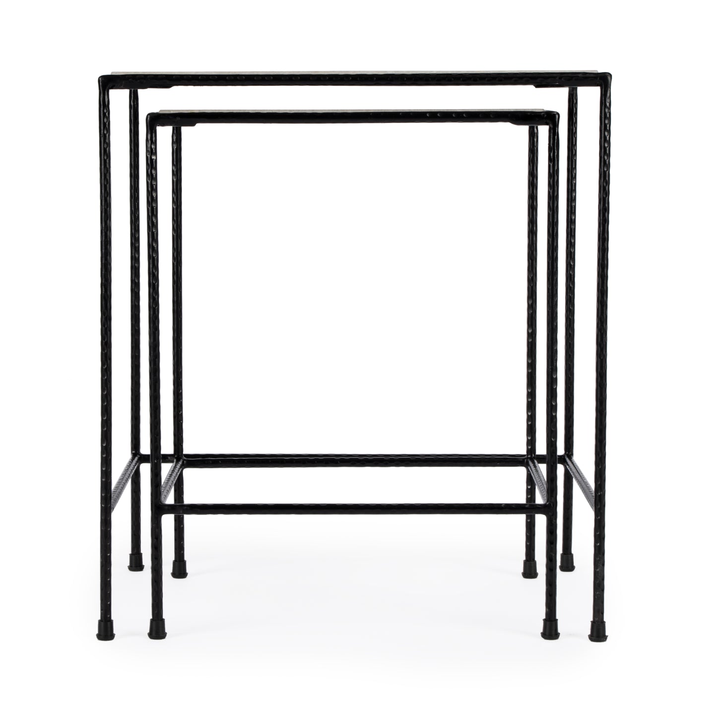 Carrera Marble Nesting Tables in Black,Black and White 2870330