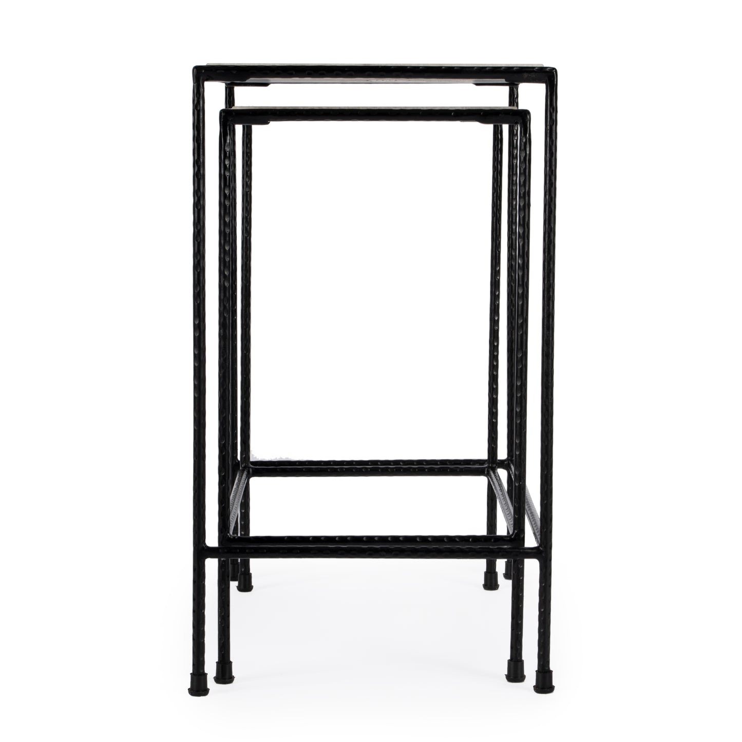 Carrera Marble Nesting Tables in Black,Black and White 2870330