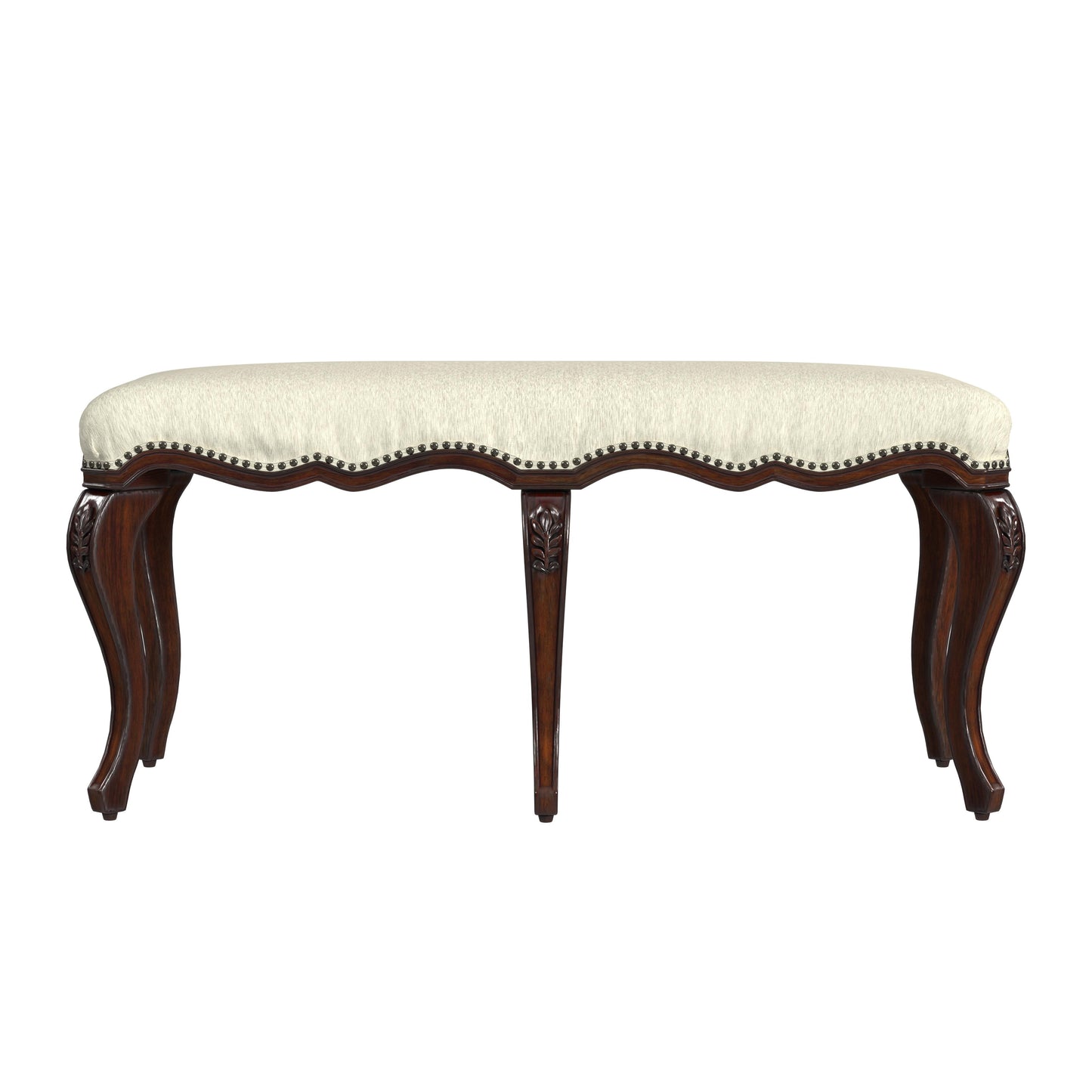 Michelline Upholstered 42"W Bench in Medium Brown  2902024