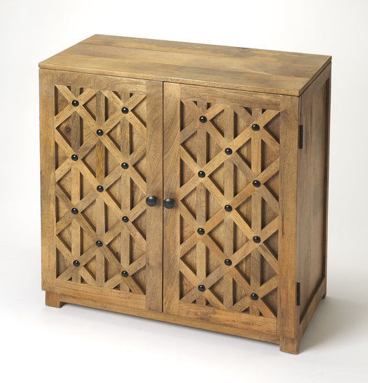 Corona Mango Wood Console Cabinet in Light Brown 3899140