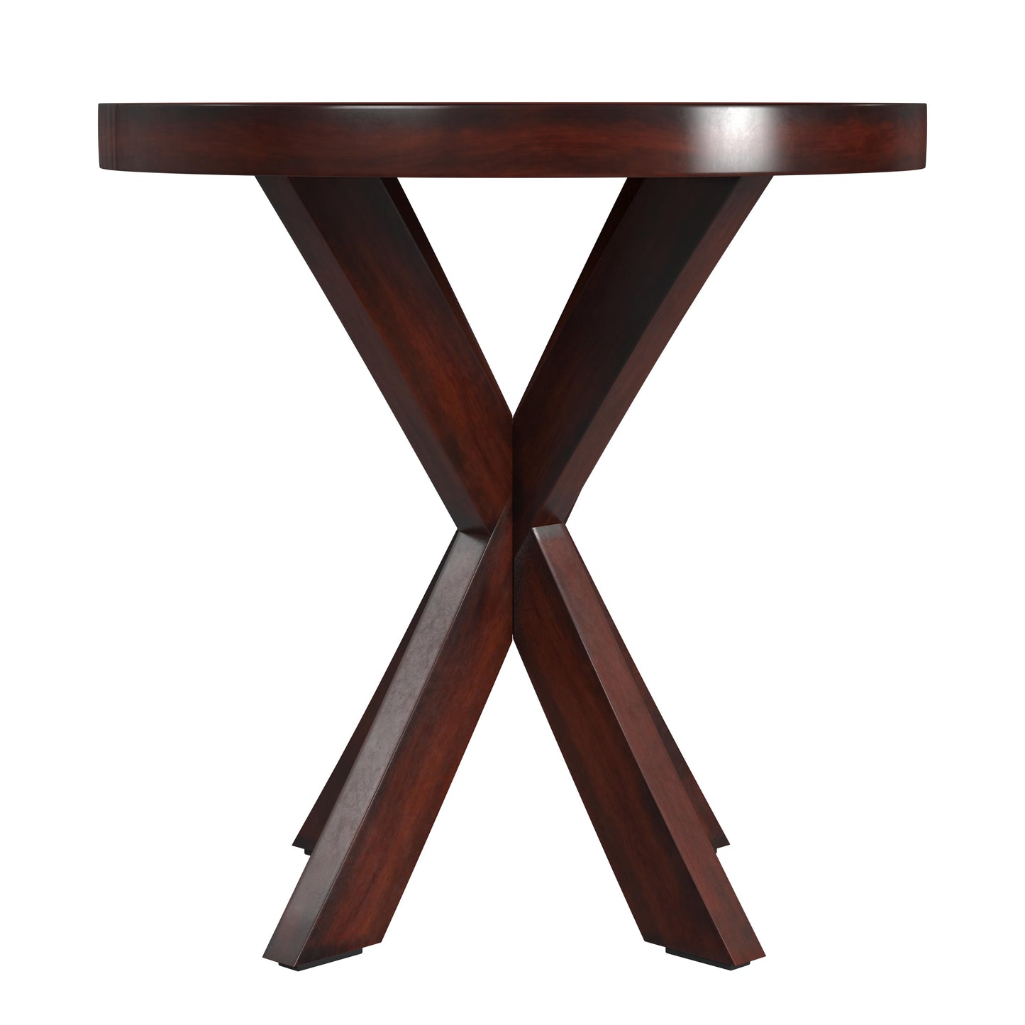 Pendleton Round 26"W End Table in Medium Brown  4124024