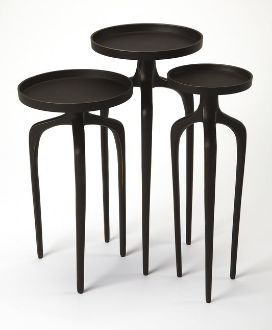 Franco Scatter Table Set in Black 4421295