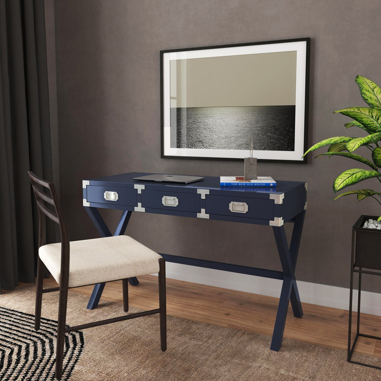 Anew Campaign Desk in Blue 5255291