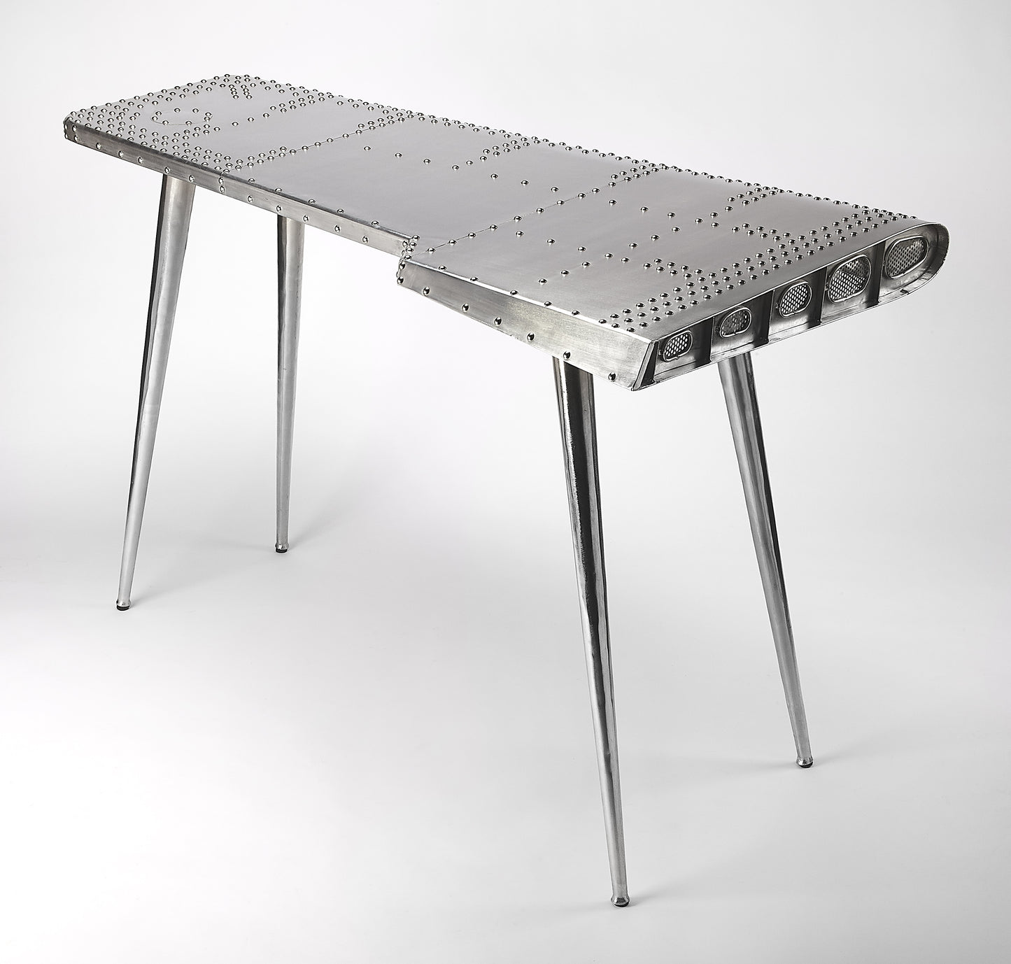 Midway Aviator 68"W Pub Table in Silver 5334330