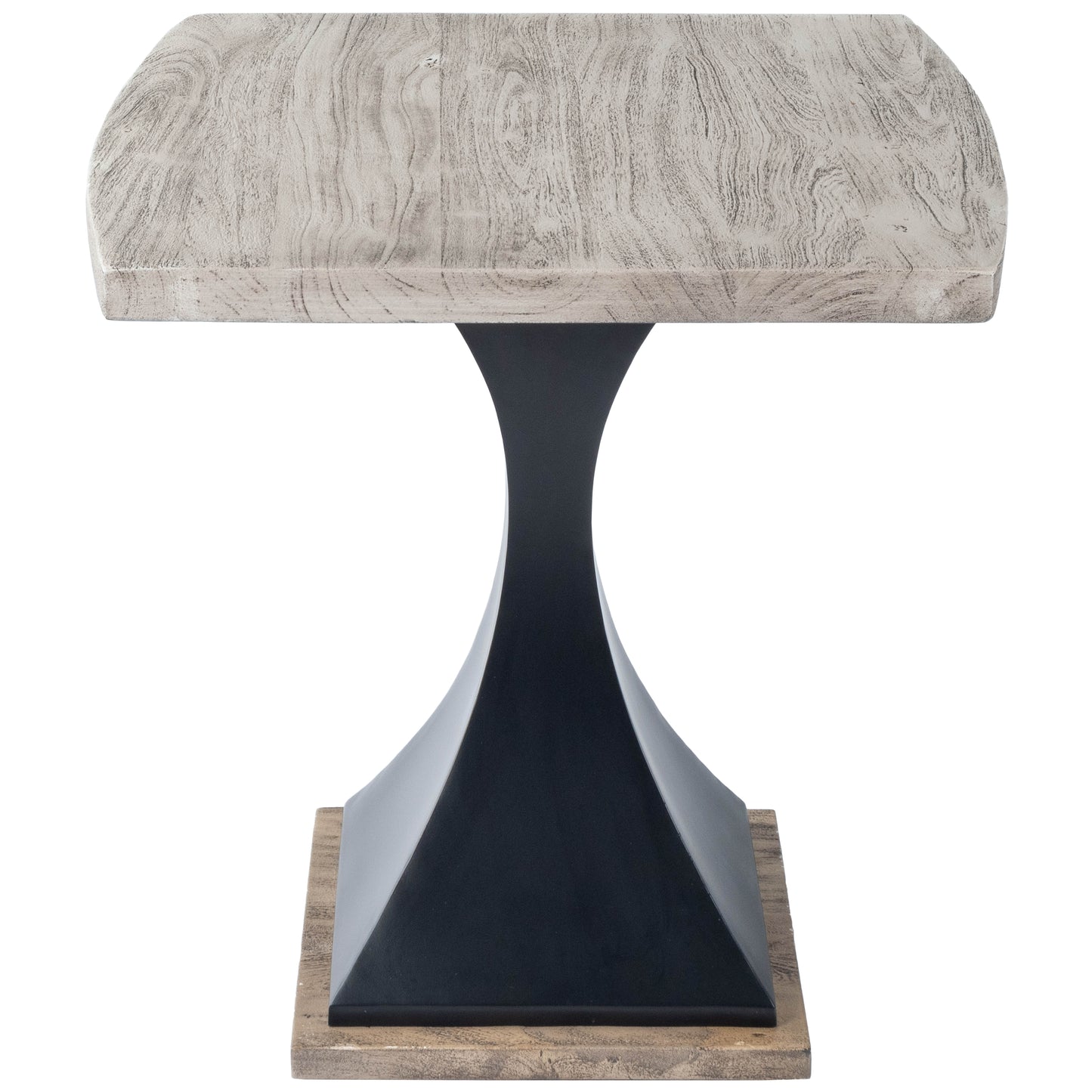 Lidiya Wood & Metal End Table in Gray  5459025