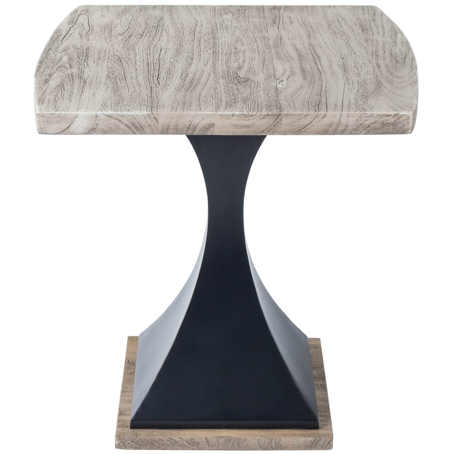 Lidiya Wood & Metal End Table in Gray  5459025