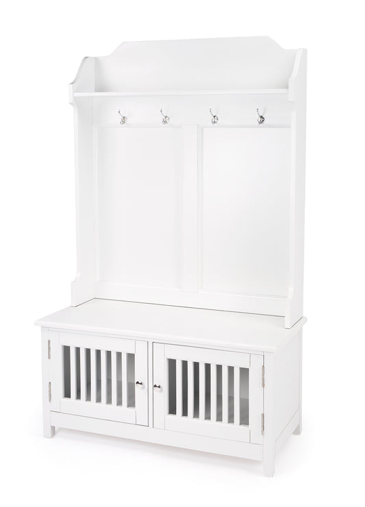 Borya Hall Tree with Storage in White 5473304