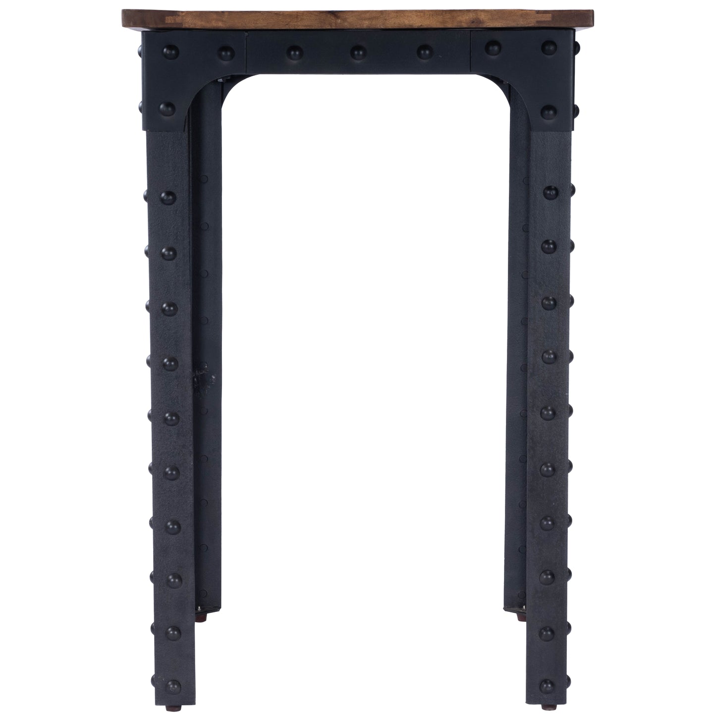 River Wood & Metal 27.5"W Pub Table in Natural Wood 5494330