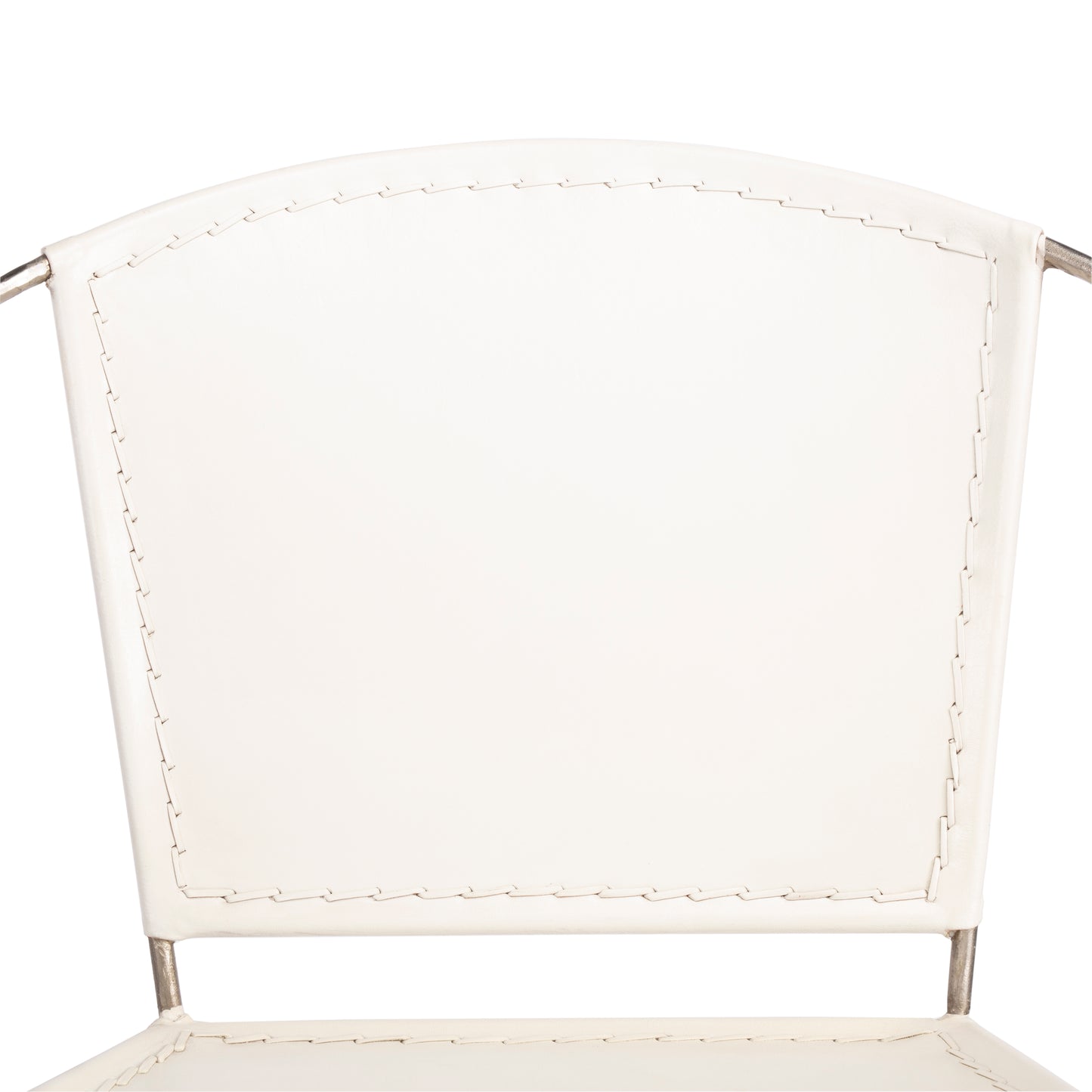 Milo Leather Accent Chair in White  5511411