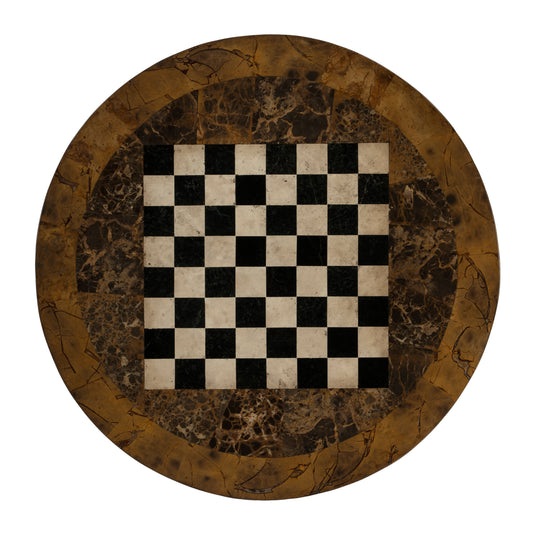 Carlyle Fossil Stone Game Table in Multi-Color 5564070