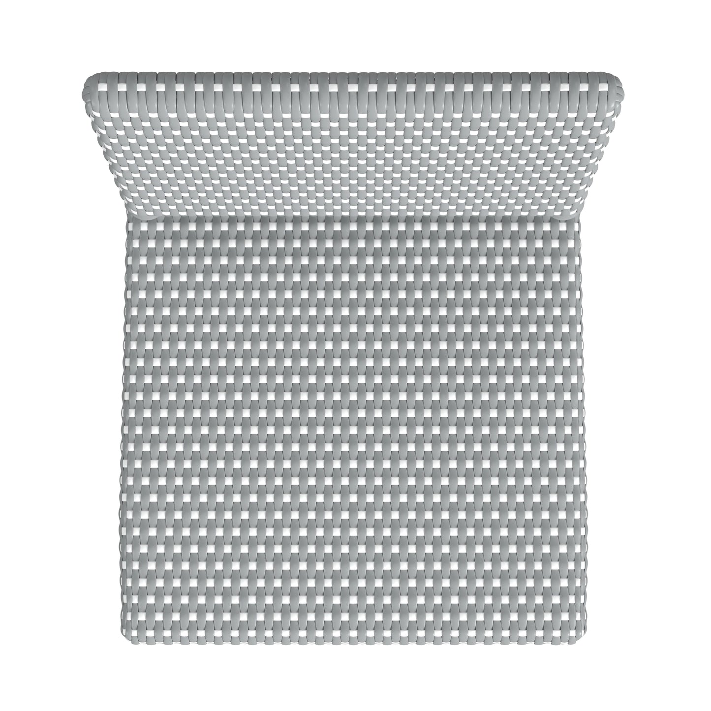 Serienna Rectangular Rattan Low Back 24.5"Counter Stool in Gray and White 5585329