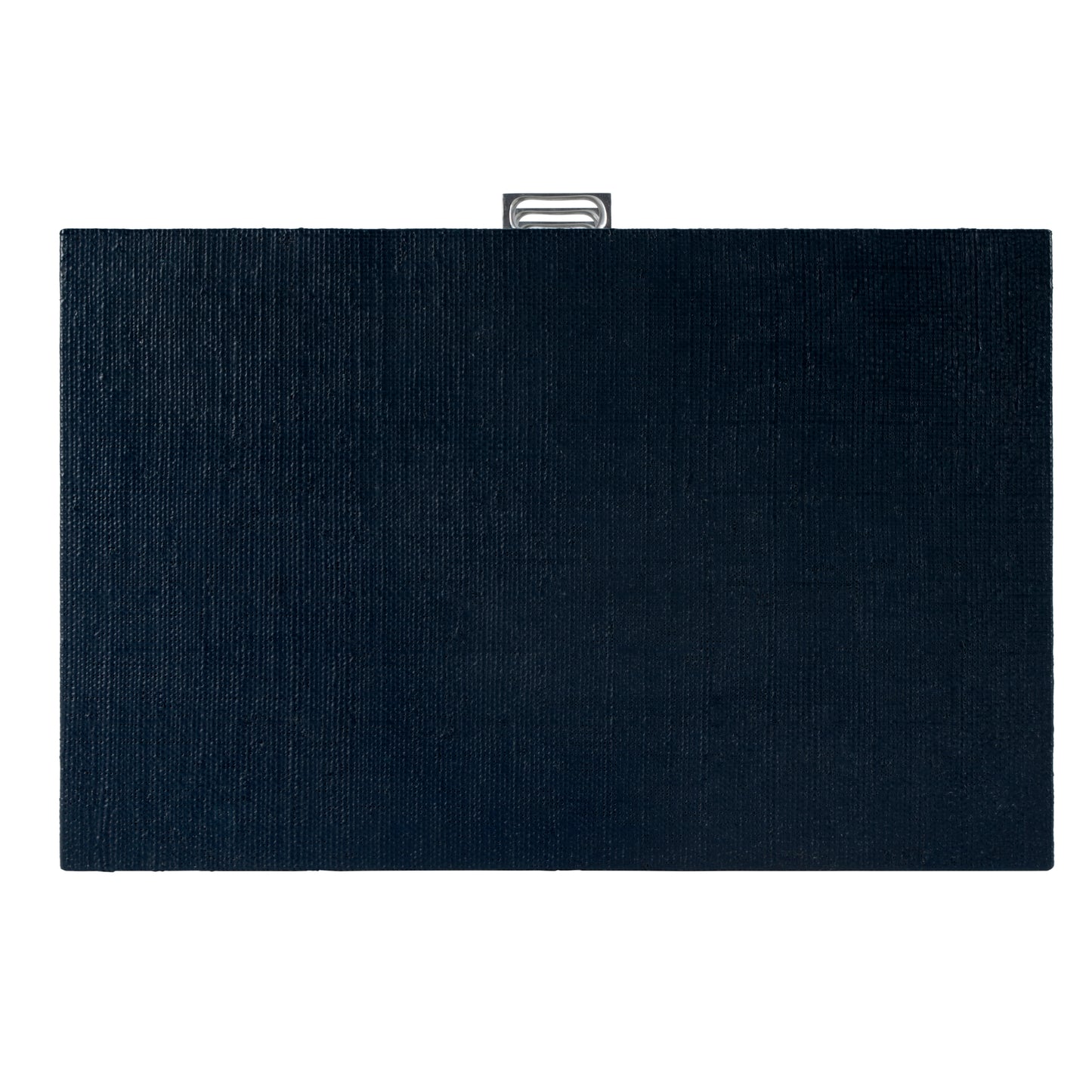 Keros Raffia 3 Drawer Nightstand in Navy and White 5610350
