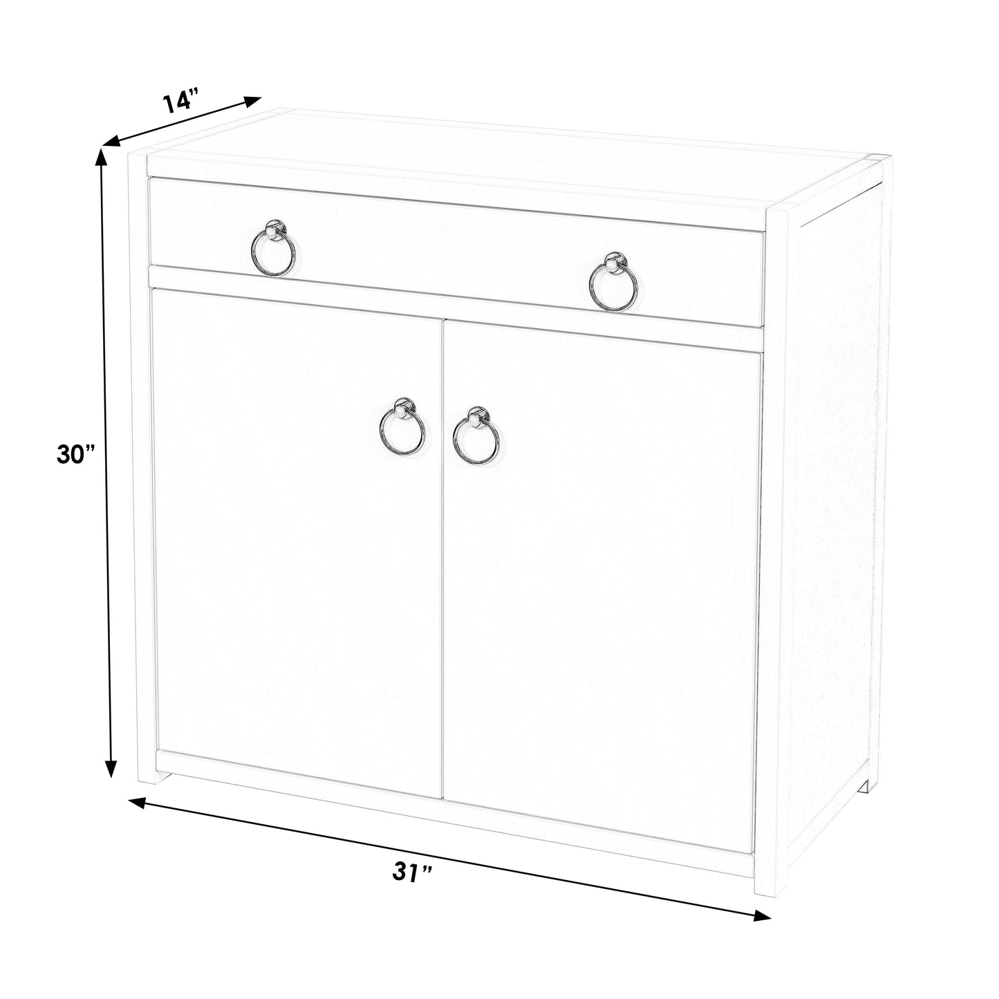 Lark Natural Cabinet with Storage in Light Brown  5673312