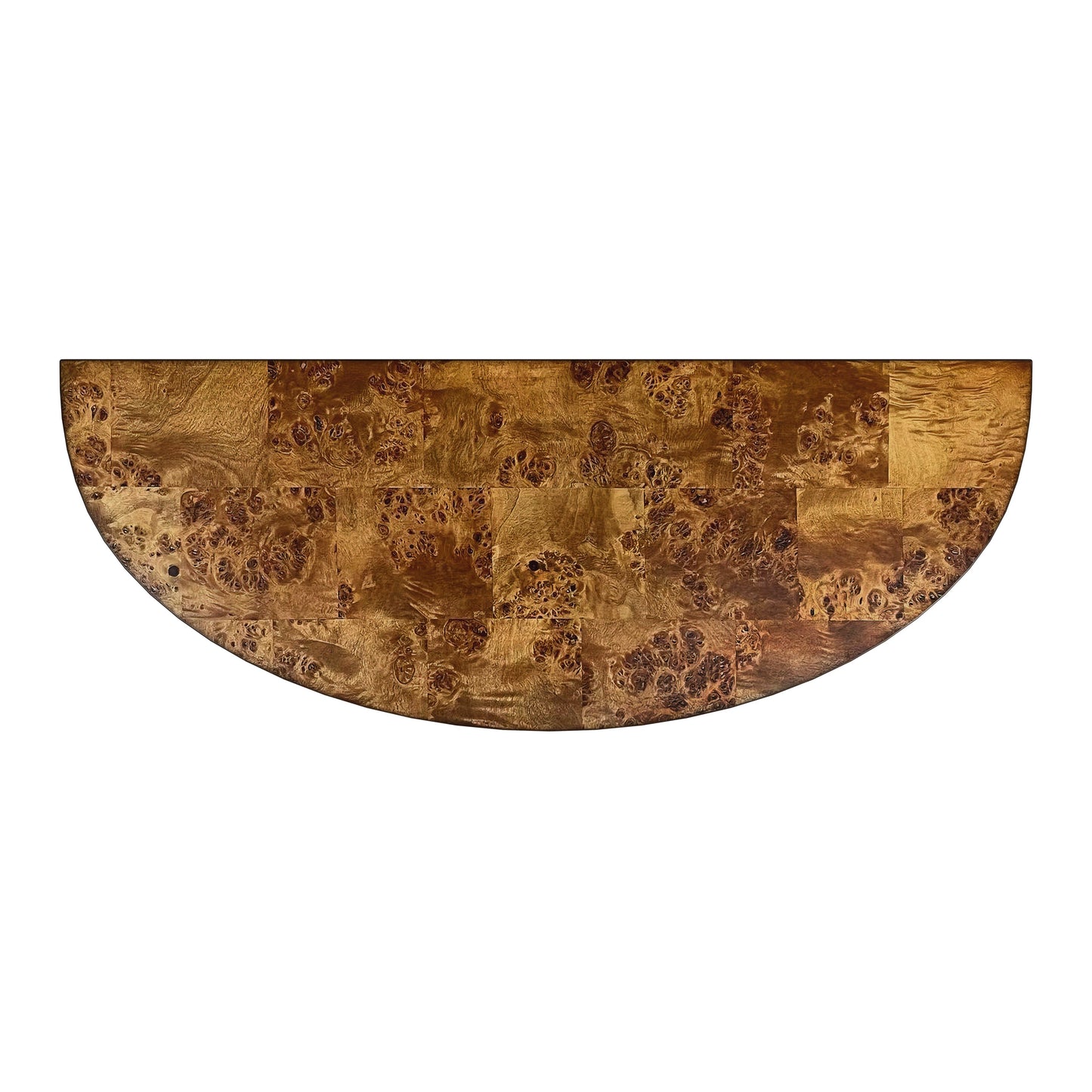 Ingrid Traditional Burl Console Table in Light Brown  5700442