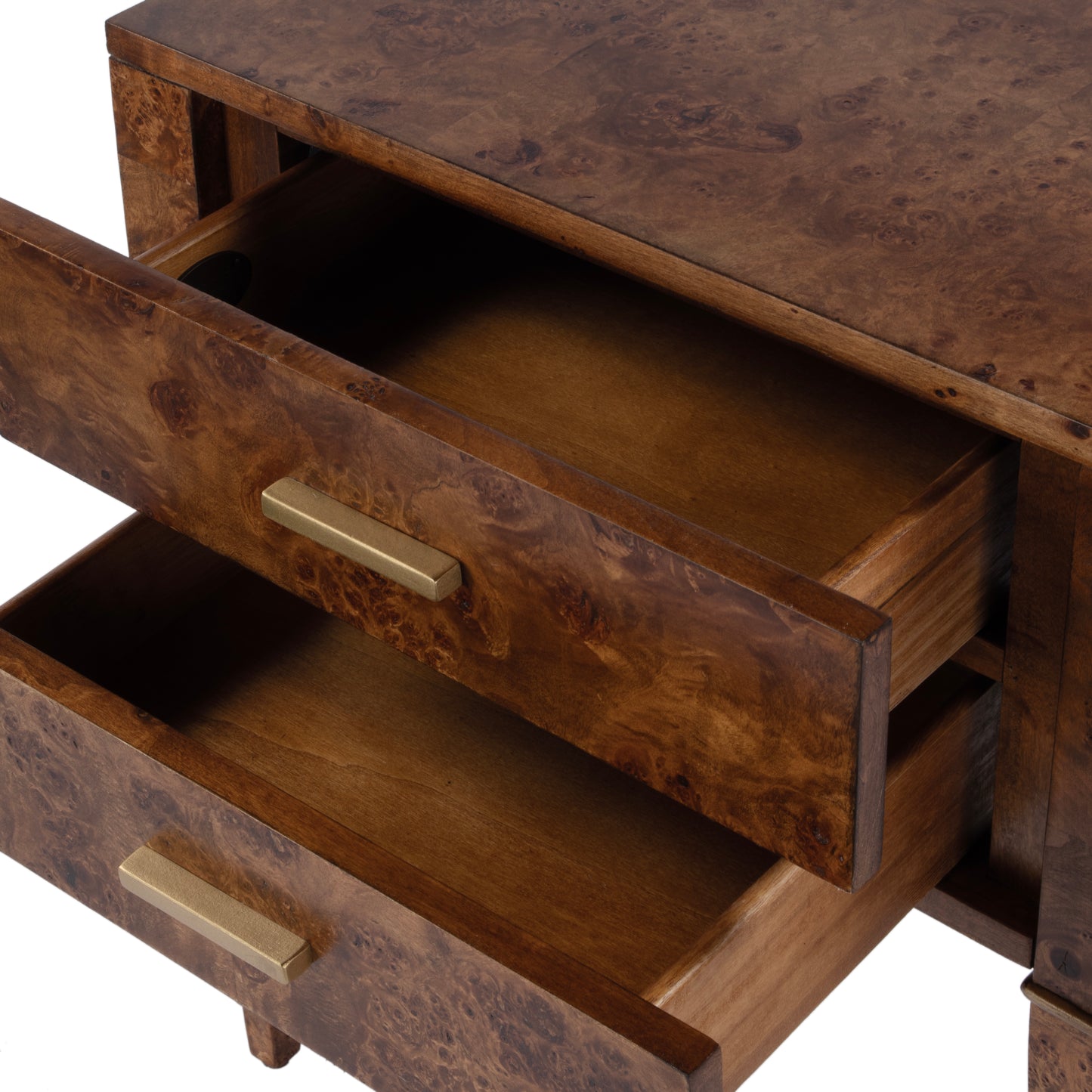 Kai 2 Drawer Nightstand in Light Brown  5713442