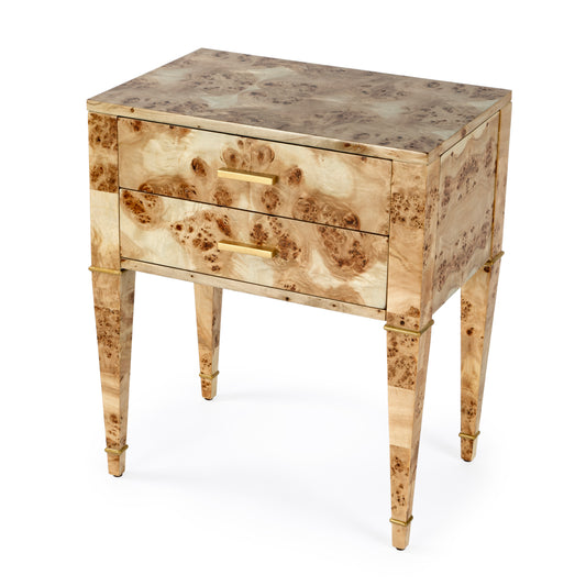 Kai 2 Drawer Nightstand in Light Brown  5713443