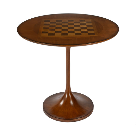 Francis 30" Round Pedestal Game Table in Light Brown 5717101
