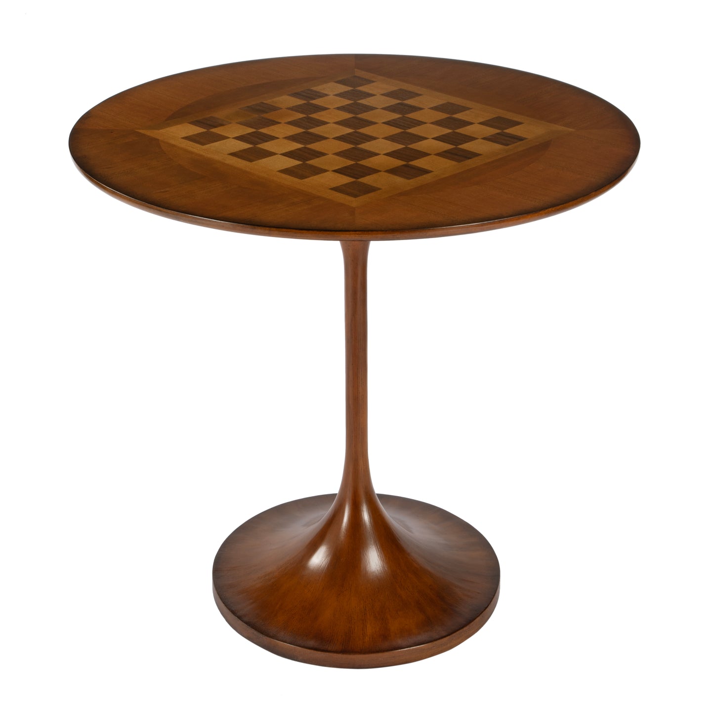 Francis 30" Round Pedestal Game Table in Light Brown  5717101