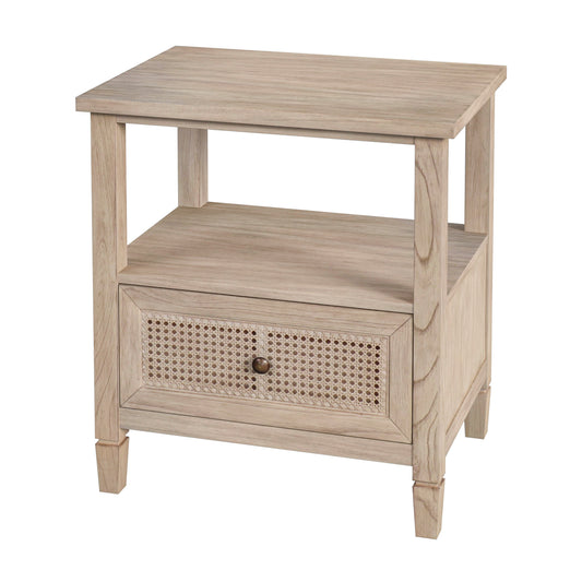 Flagstaff 1 Drawer Cane Nightstand in Natural  5727449