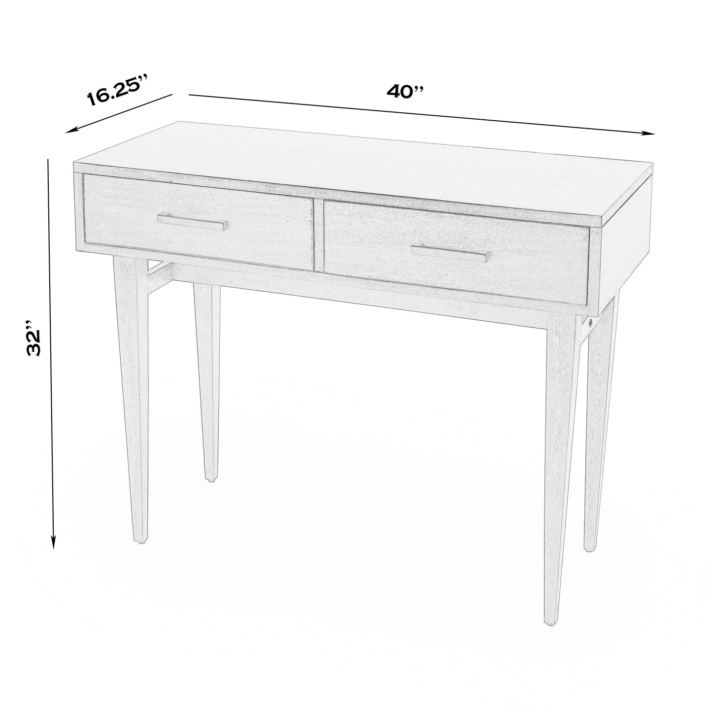 Lavery  Console Table with Storage in White  9388222