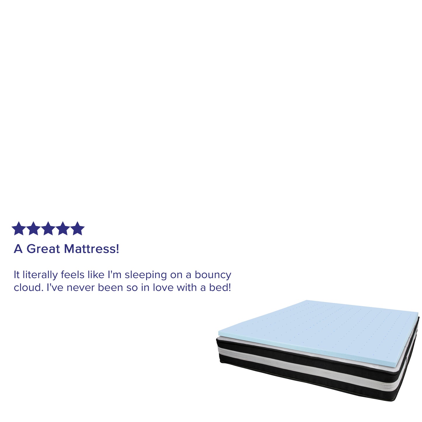 12" Mattress and Topper Bundle CL-E230P-2M35-GG